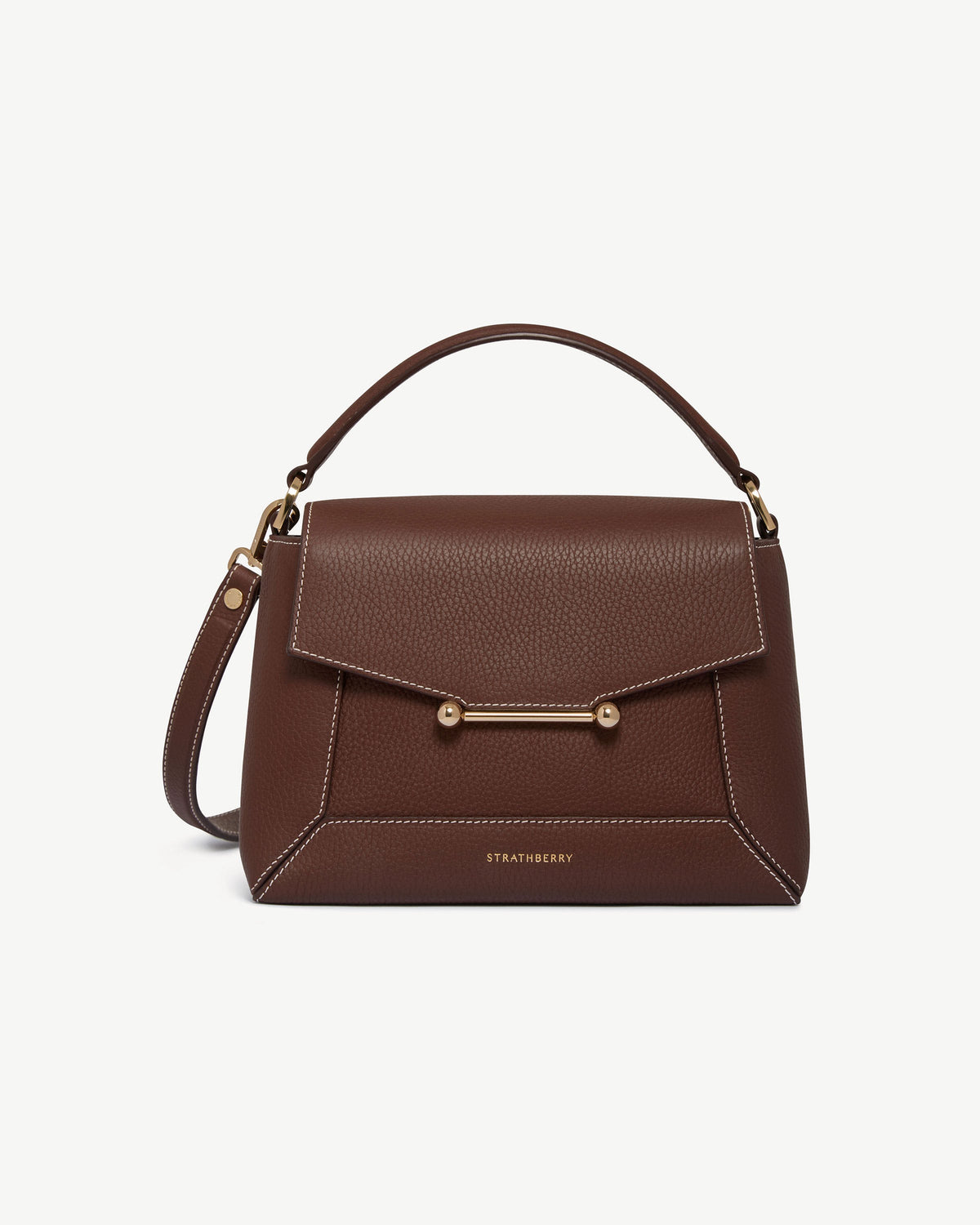 Mosaic Bag - Chocolate with Vanilla Stitch - View 2