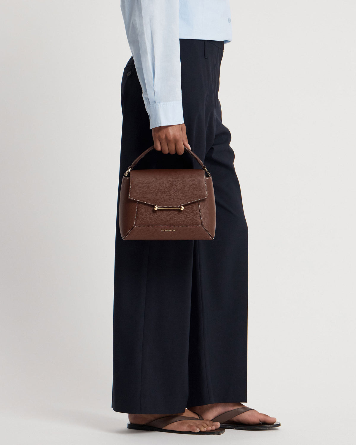Mosaic Bag - Chocolate with Vanilla Stitch - View 9
