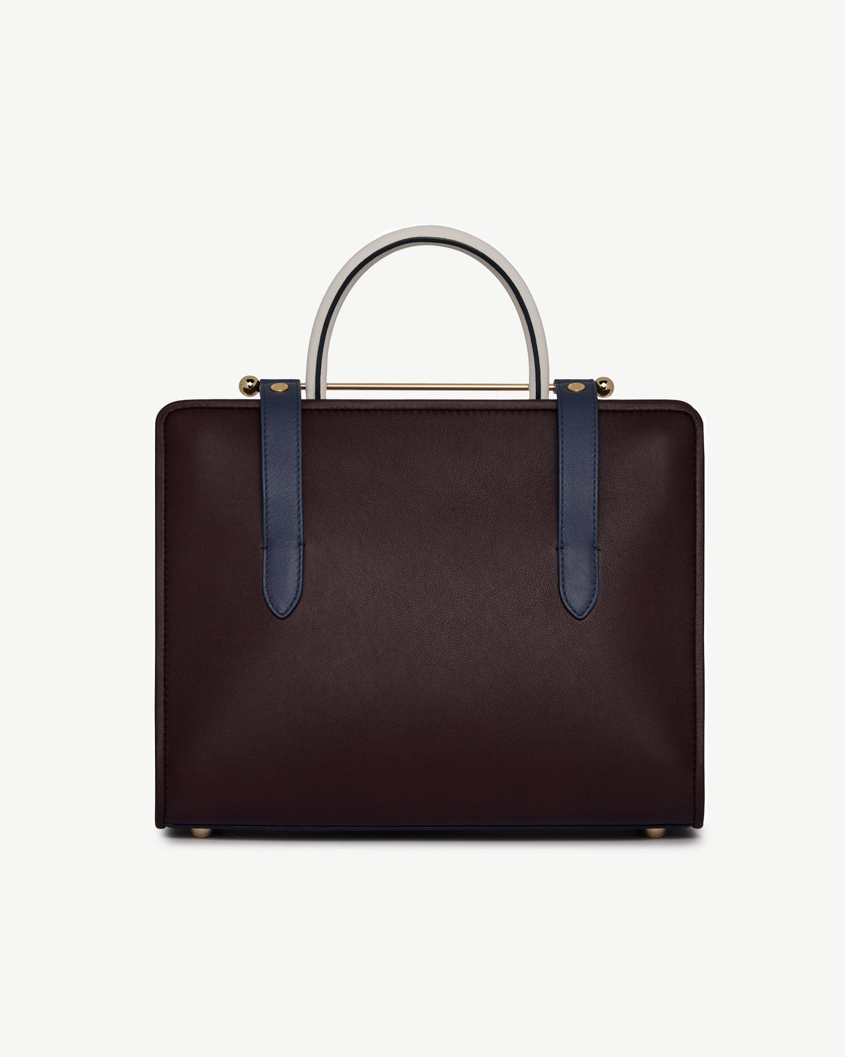 Midi Tote - Burgundy/Navy/Vanilla - View 4