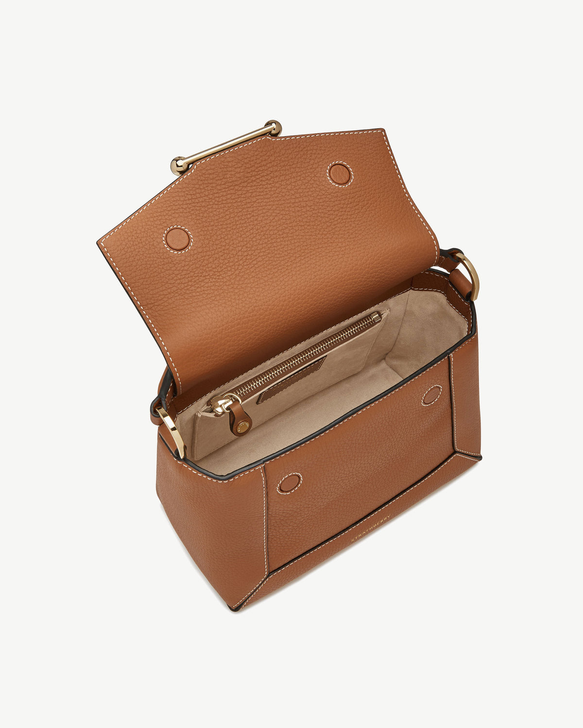 Mosaic Bag - Tan with Vanilla Stitch - View 5