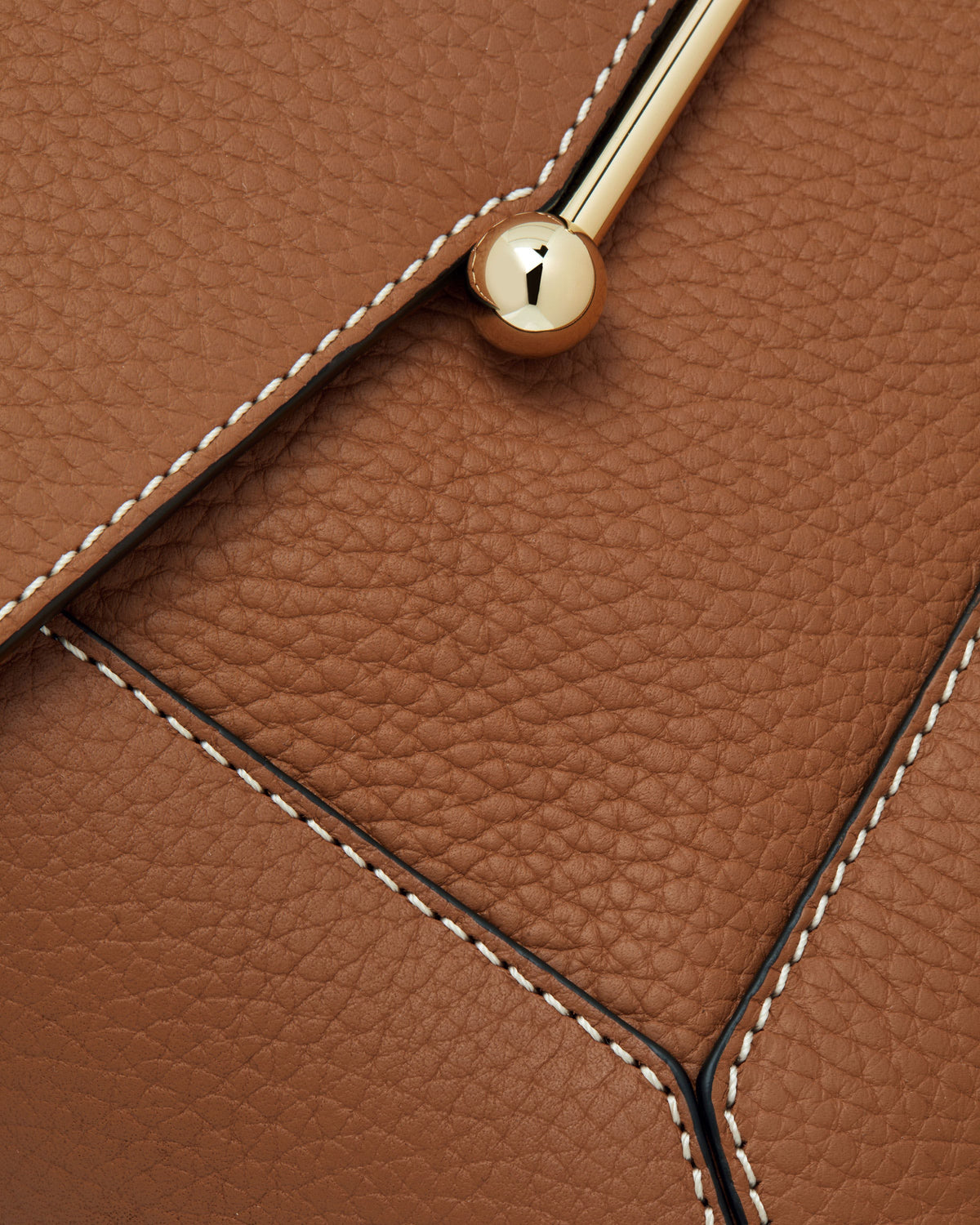 Mosaic Bag - Tan with Vanilla Stitch - View 6