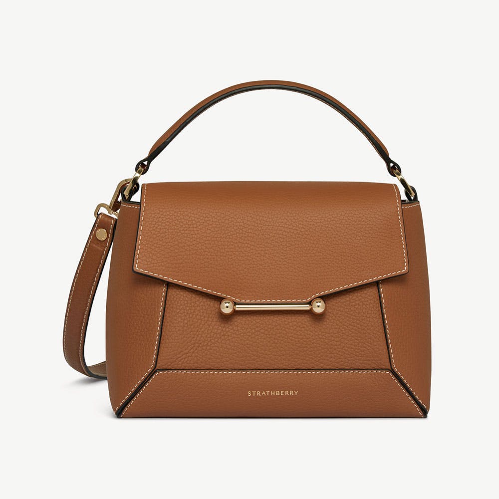Mosaic Bag - Tan with Vanilla Stitch - View 1