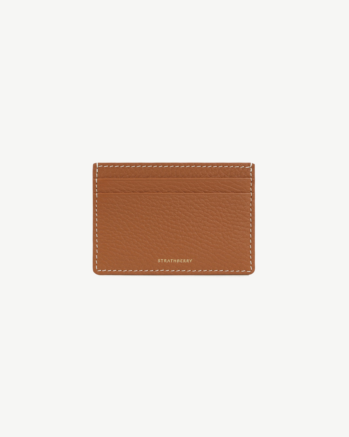 Cardholder - Tan with Vanilla Stitch - View 2