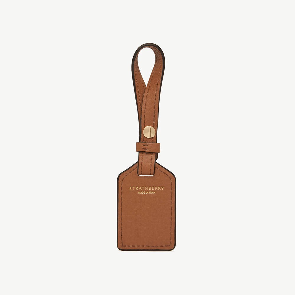 Leather Tag - Tan - View 1