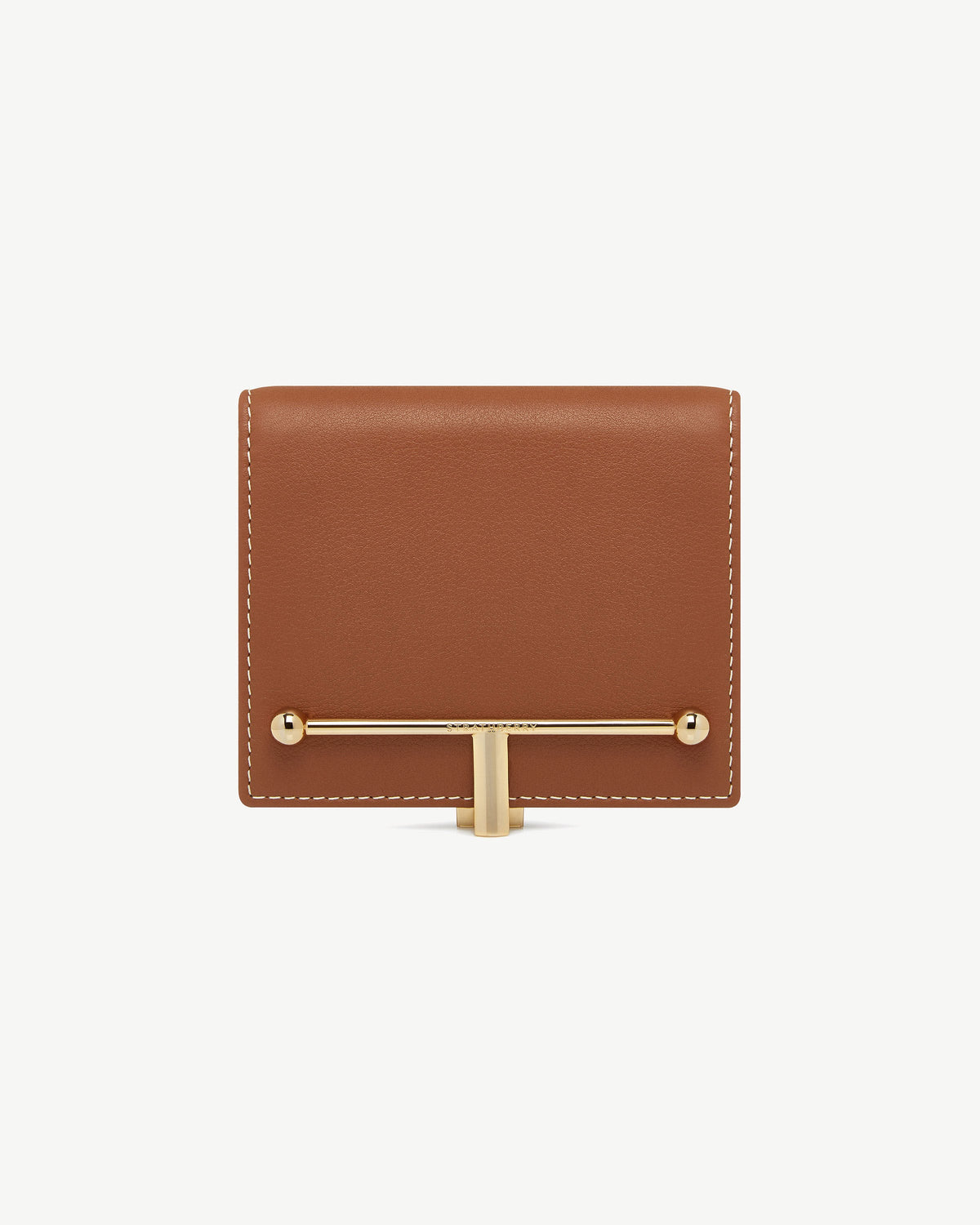 Melville Street Wallet - Chestnut with Vanilla Stitch - View 2