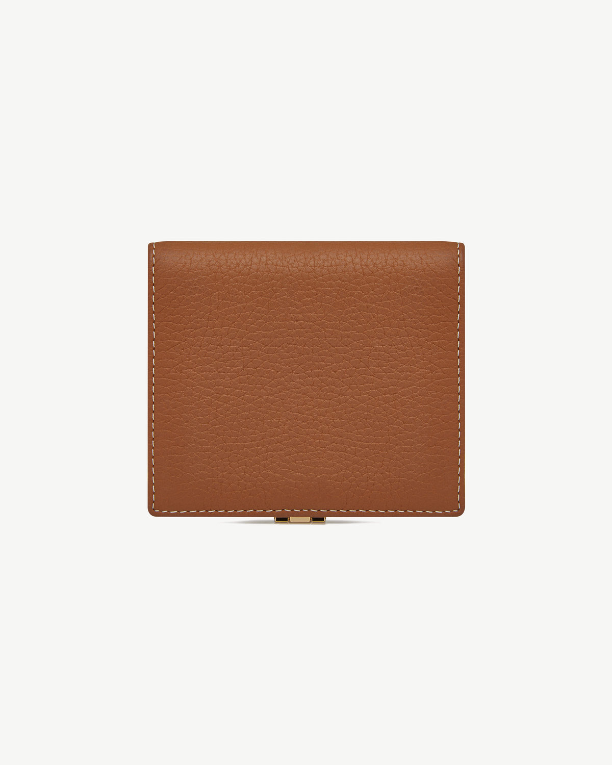 Crescent Wallet - Tan with Vanilla Stitch - View 4