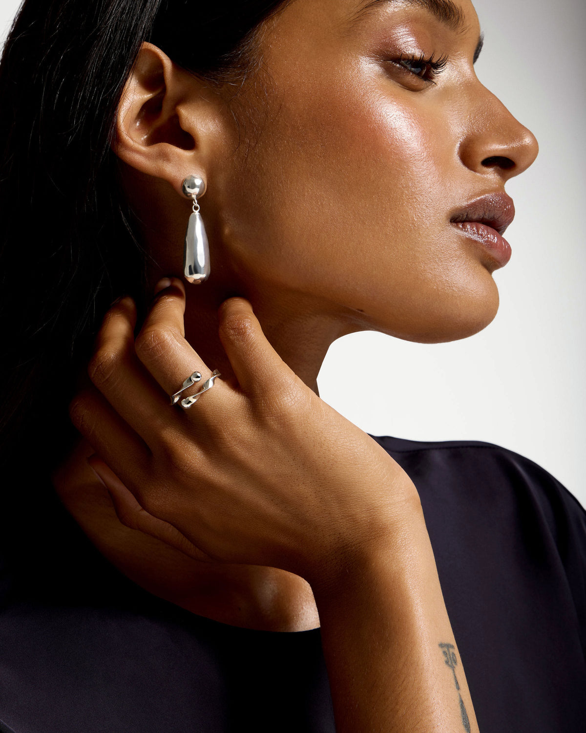 Jasmine Earrings - Sterling Silver - View 4