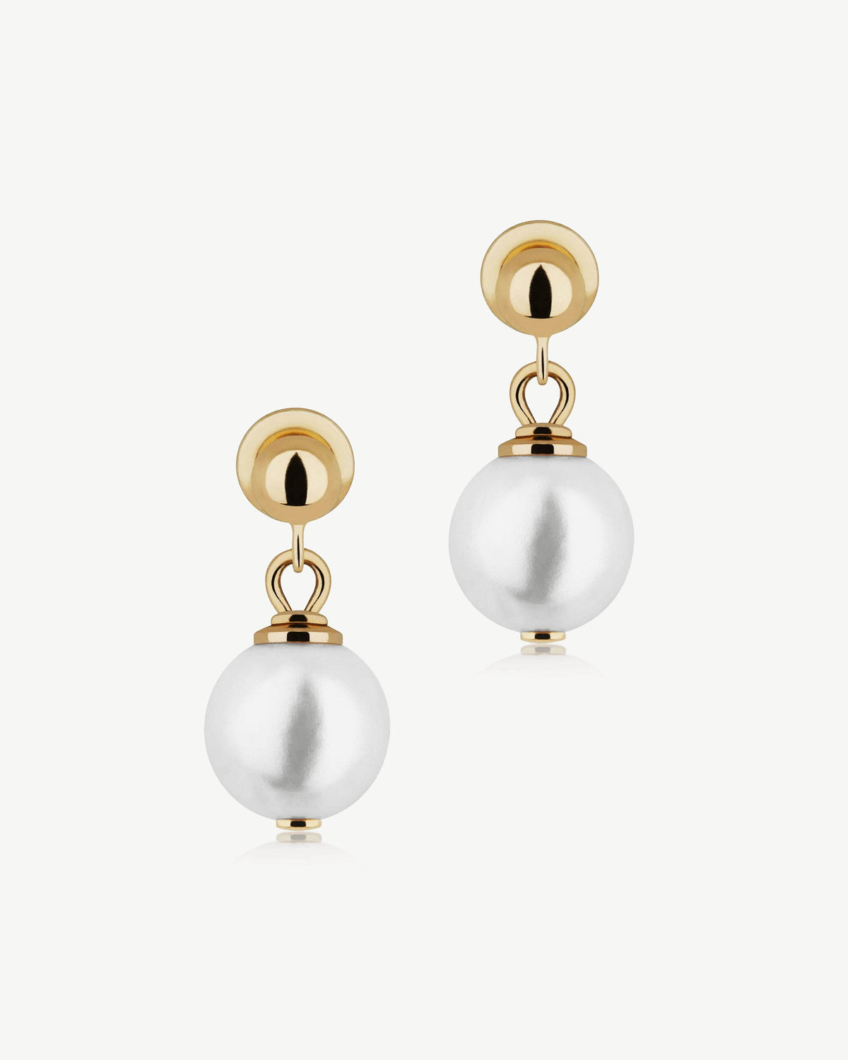 Lana Pearl Earrings - 24 Carat Gold Gilded - View 2