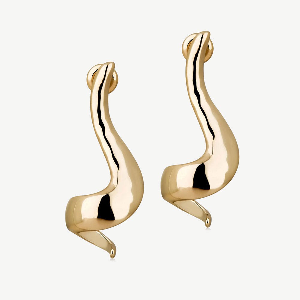 St James Earrings - 22 Carat Gold Gilded - View 1