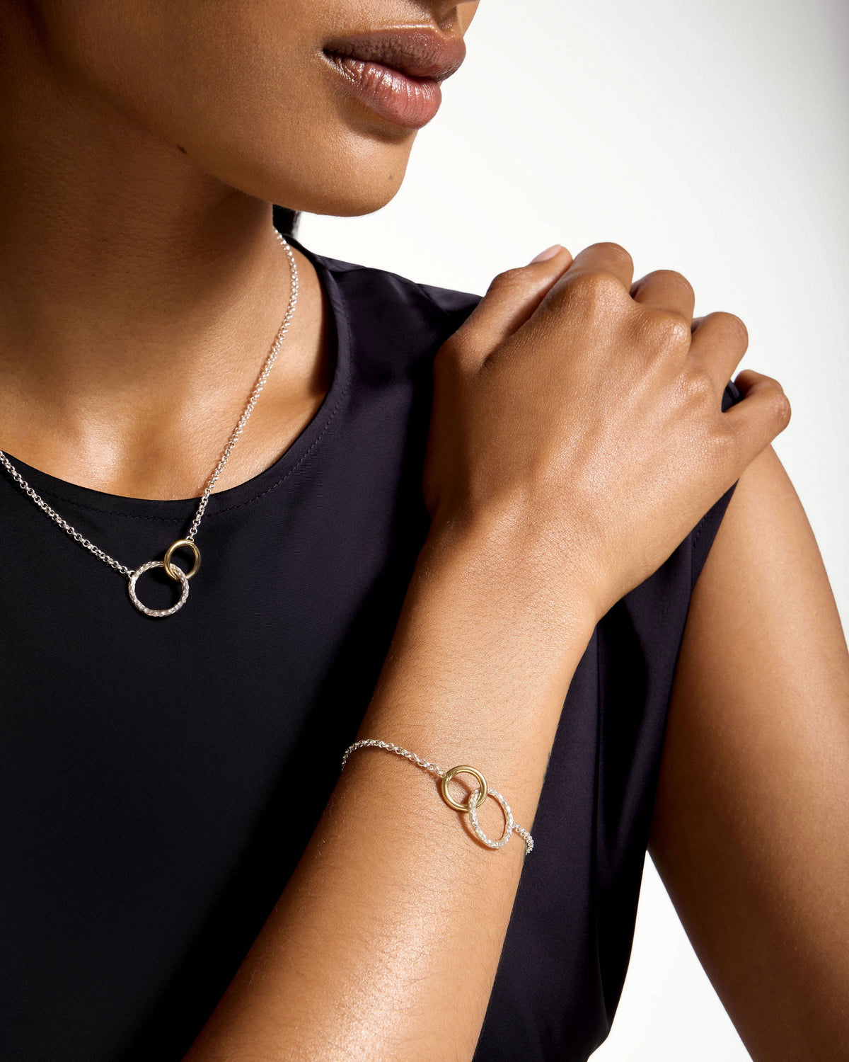 Halo Bracelet - Sterling Silver/24 Carat Gold Gilded - View 7