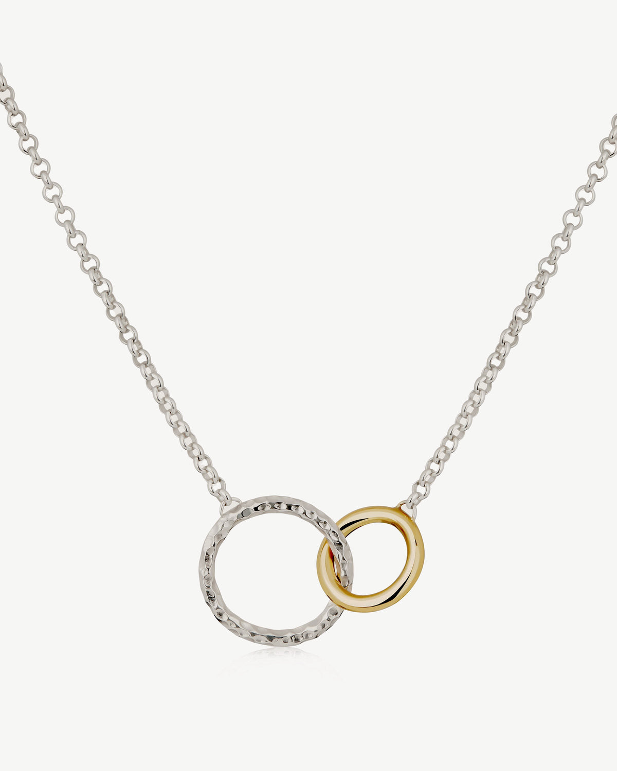 Halo Necklace - Sterling Silver/24 Carat Gold Gilded - View 2