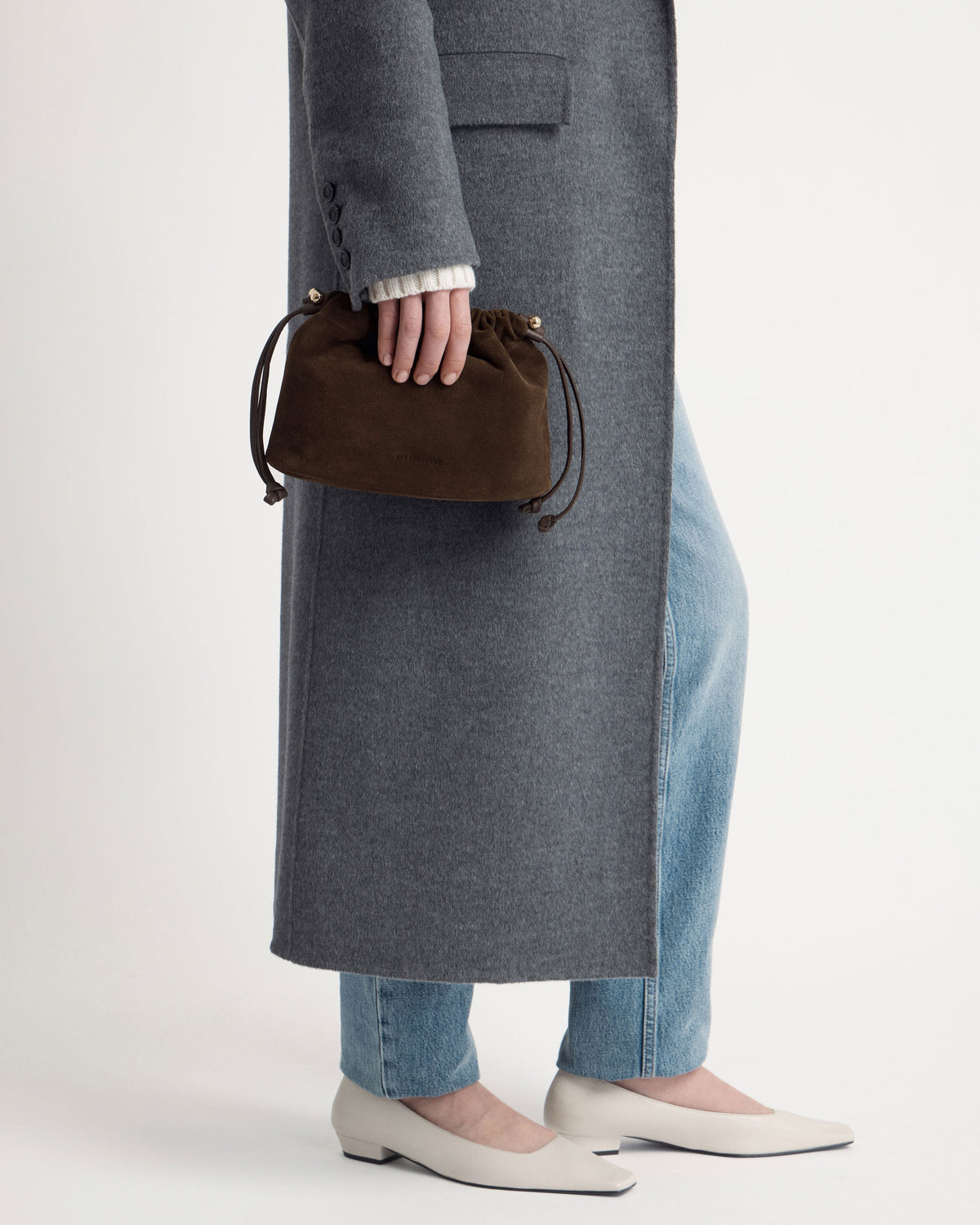 Charlotte Drawstring - Chocolate Suede - View 7