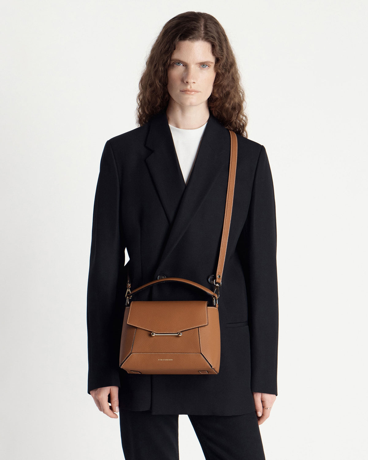 Mosaic Bag - Tan with Vanilla Stitch - View 8