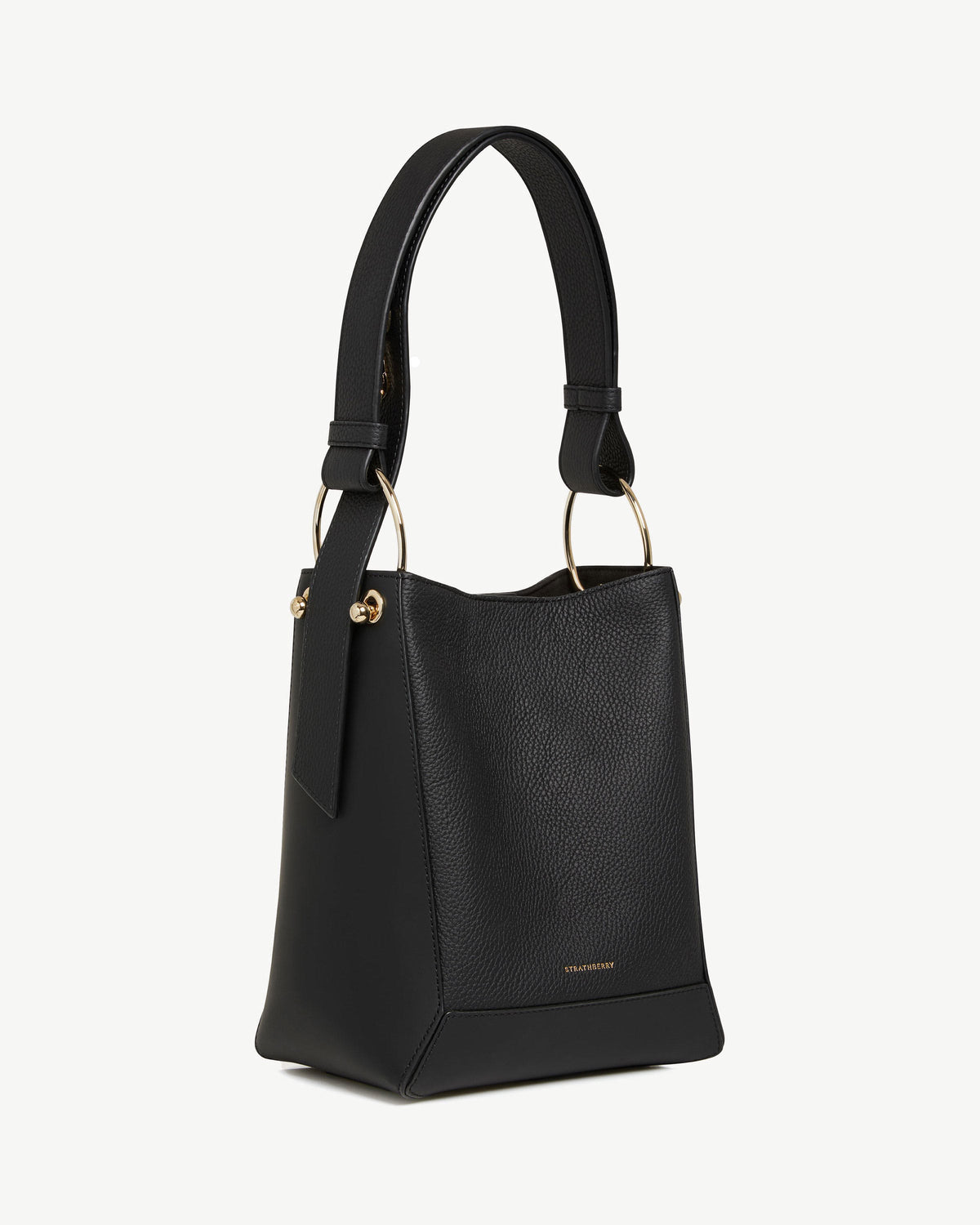 Lana Midi Bucket Bag - Black - View 3
