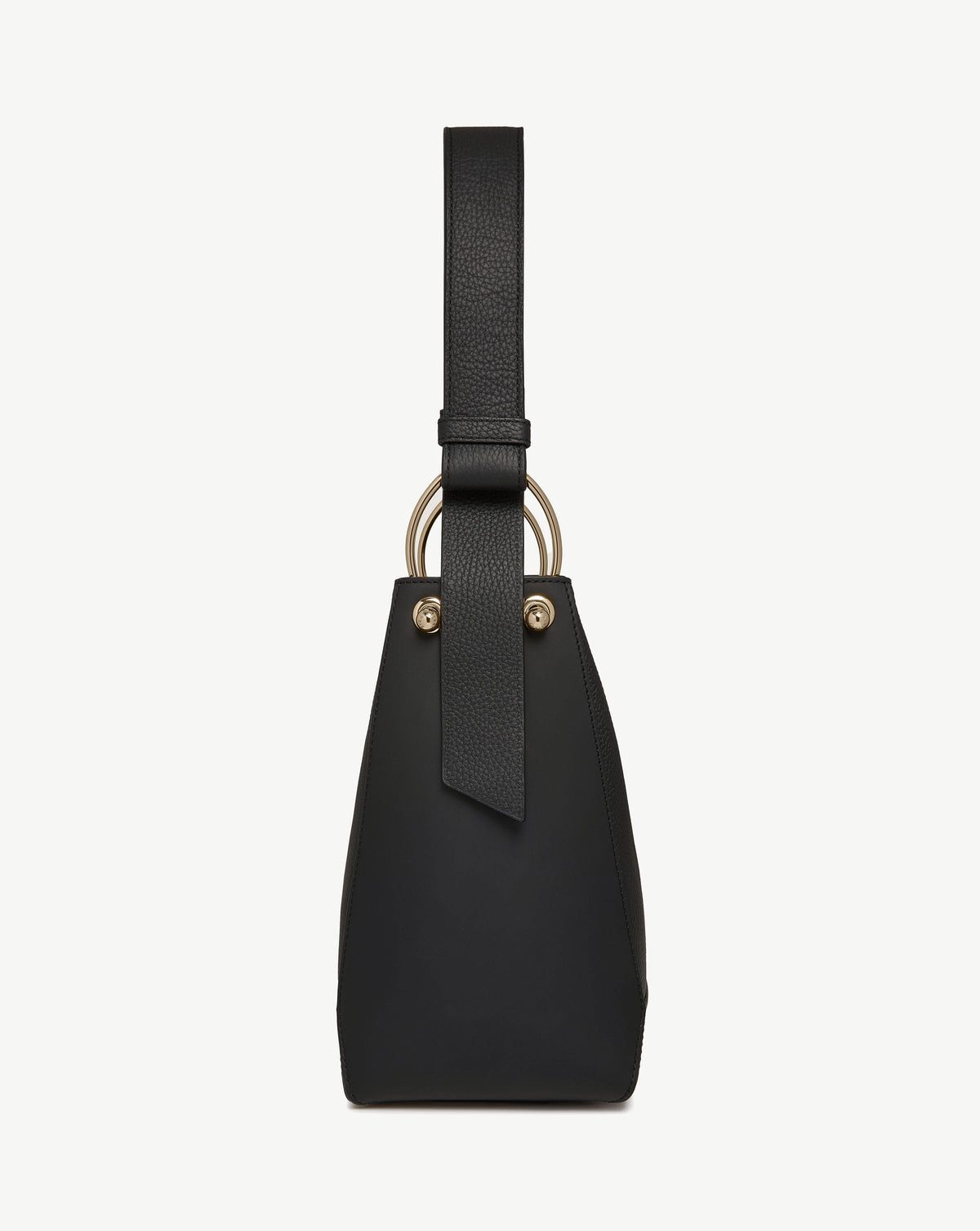 Lana Midi Bucket Bag - Black - View 4