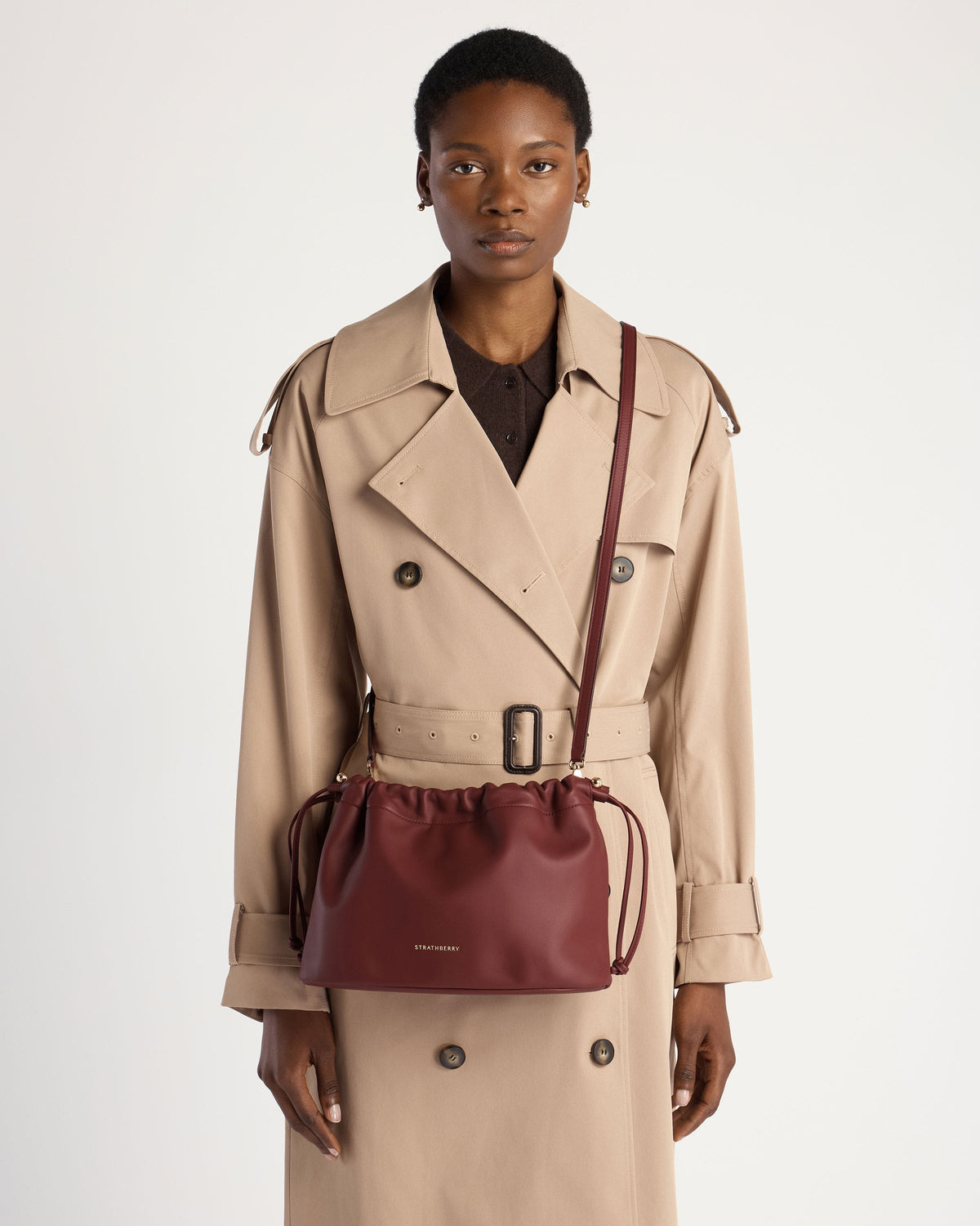 Charlotte Midi Drawstring - Oxblood - View 12