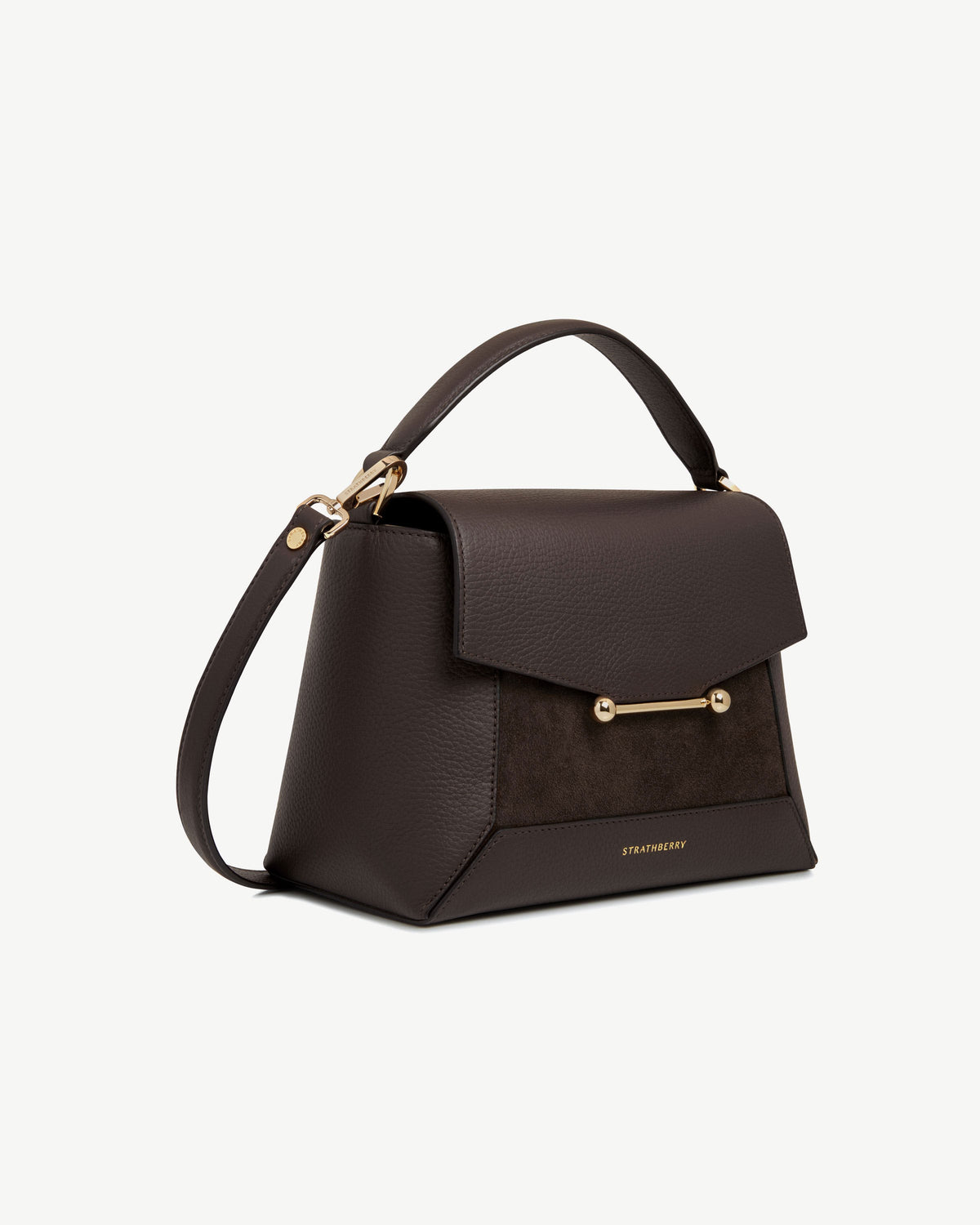 Mosaic Bag - Dark Chocolate Suede/Leather - View 3