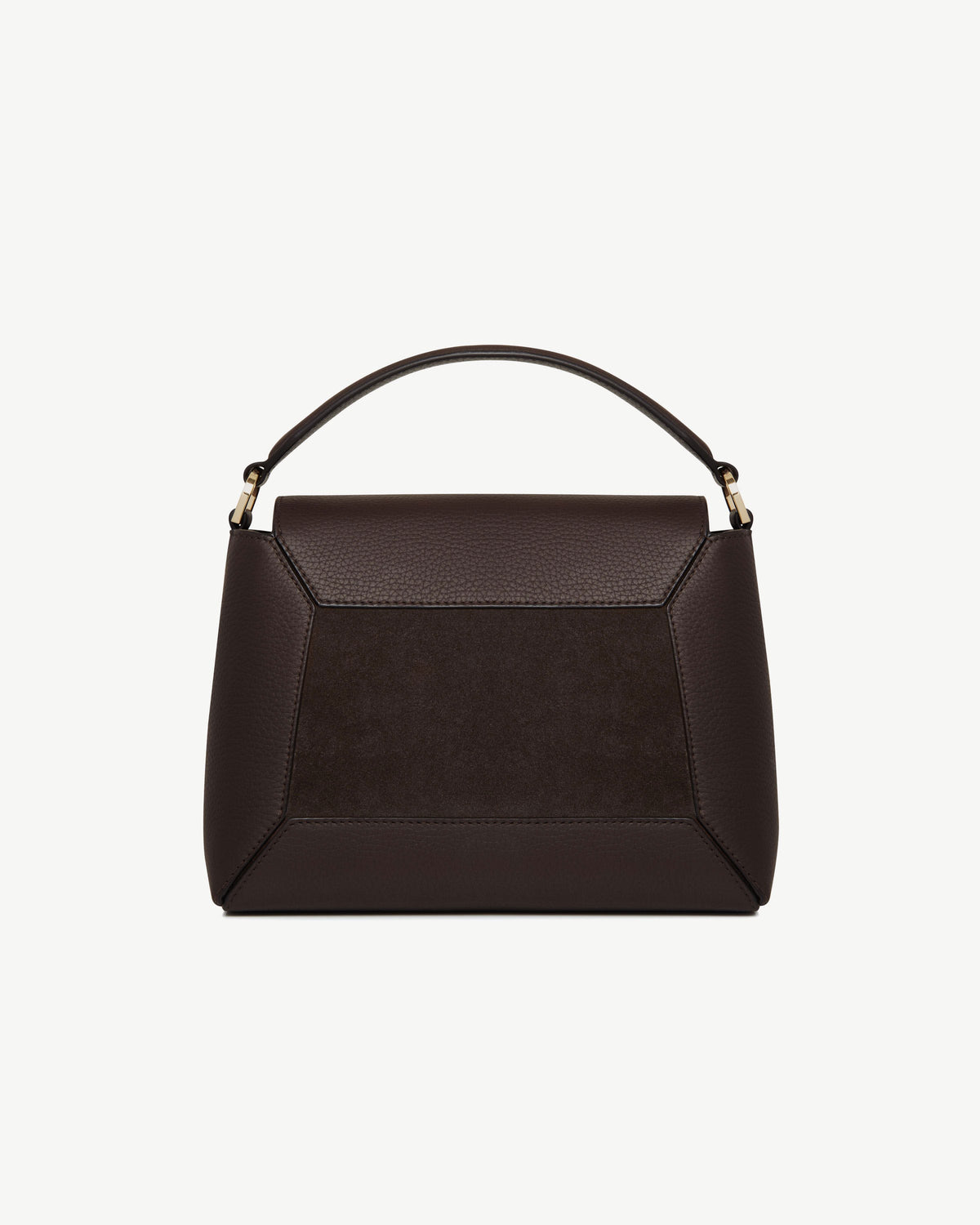 Mosaic Bag - Dark Chocolate Suede/Leather - View 4