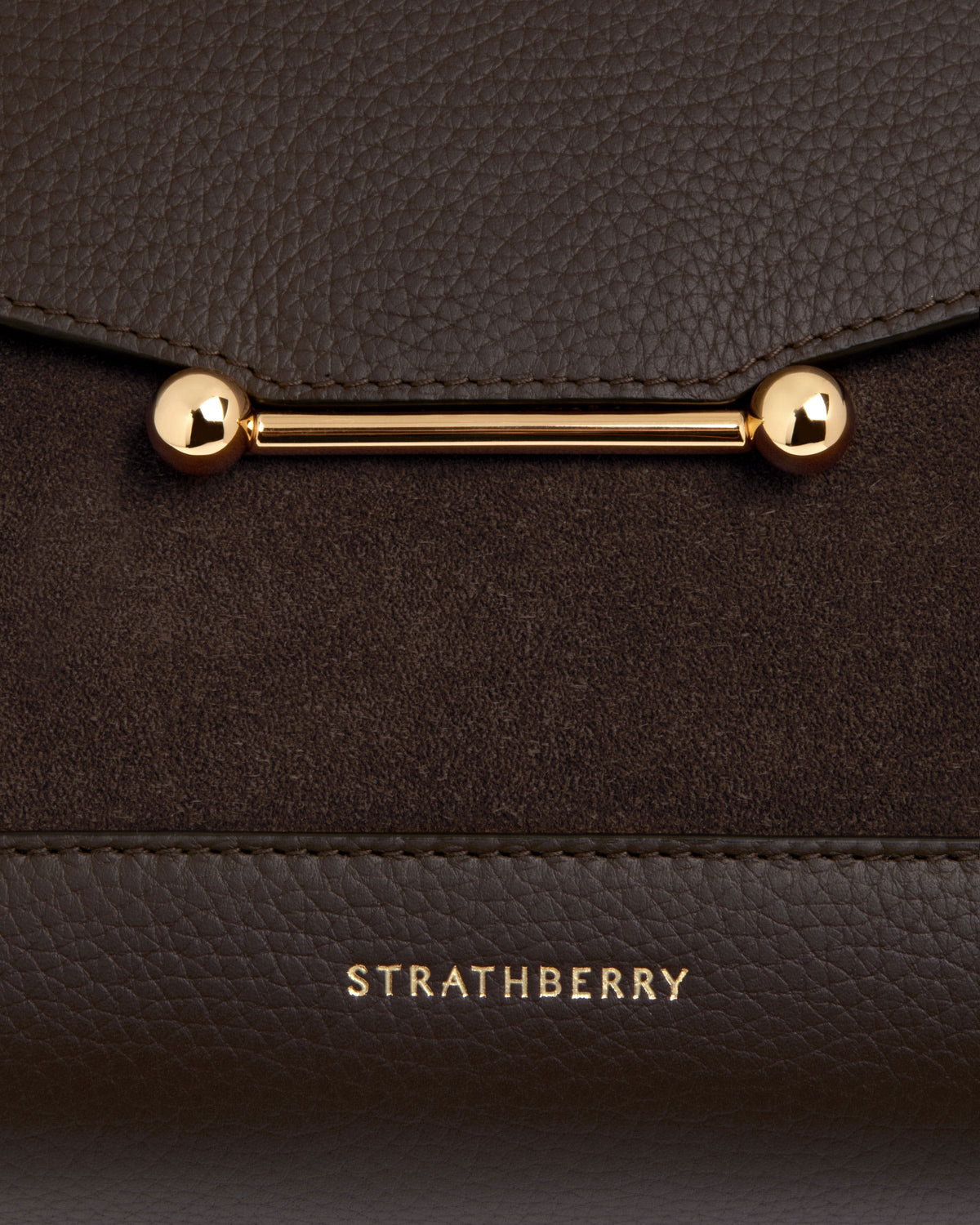 Mosaic Bag - Dark Chocolate Suede/Leather - View 6