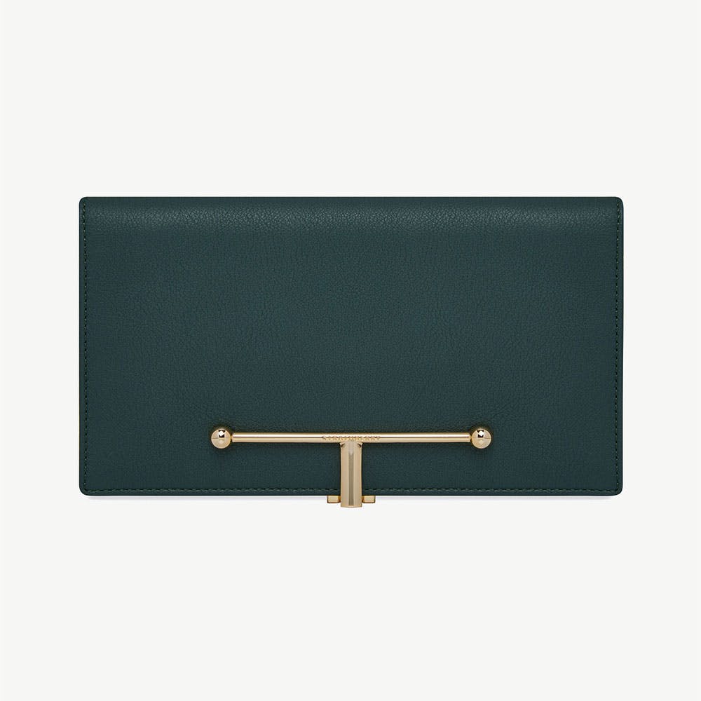 Large Melville Street Wallet - Bottle Green - View 1