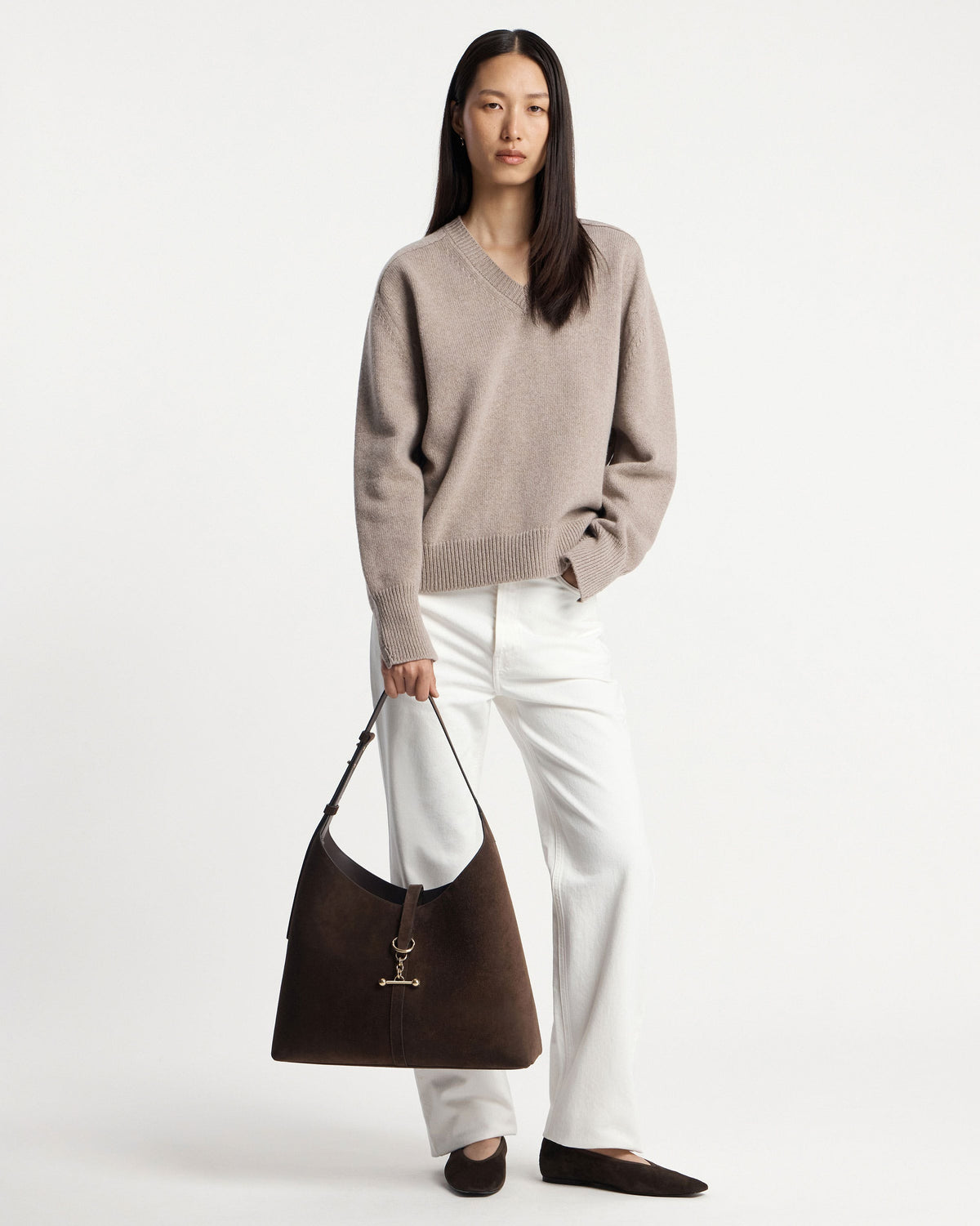 Kite Hobo Maxi - Chocolate Suede - View 9