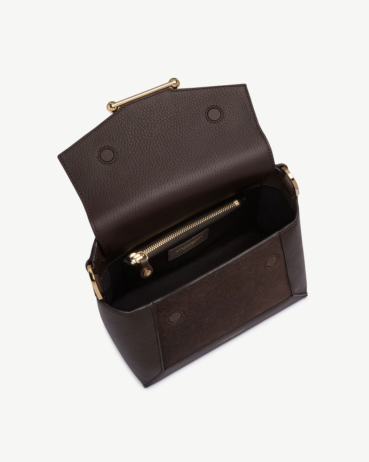 Mosaic Bag - Dark Chocolate Suede/Leather - View 5