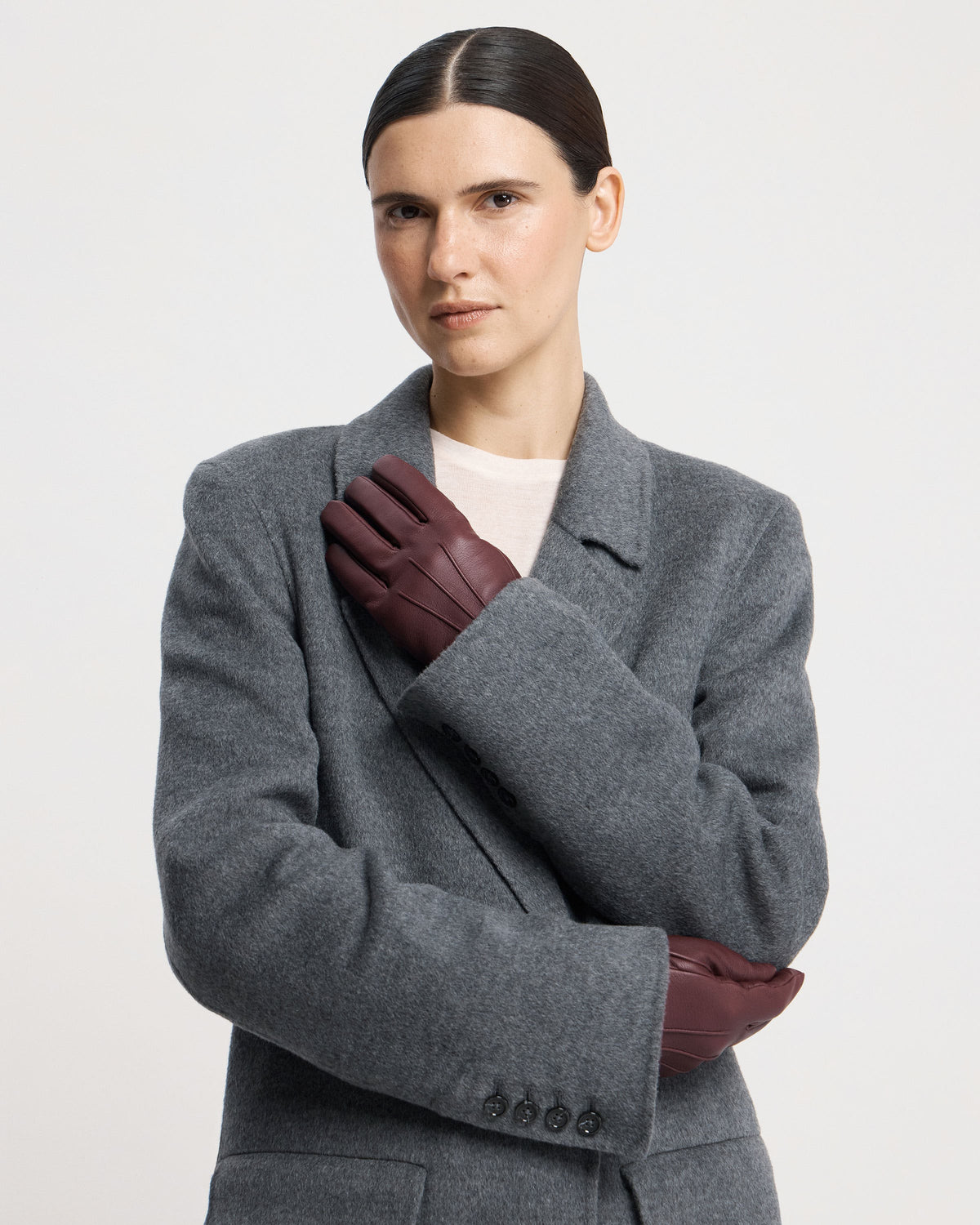 Grange Gloves - Burgundy - View 5