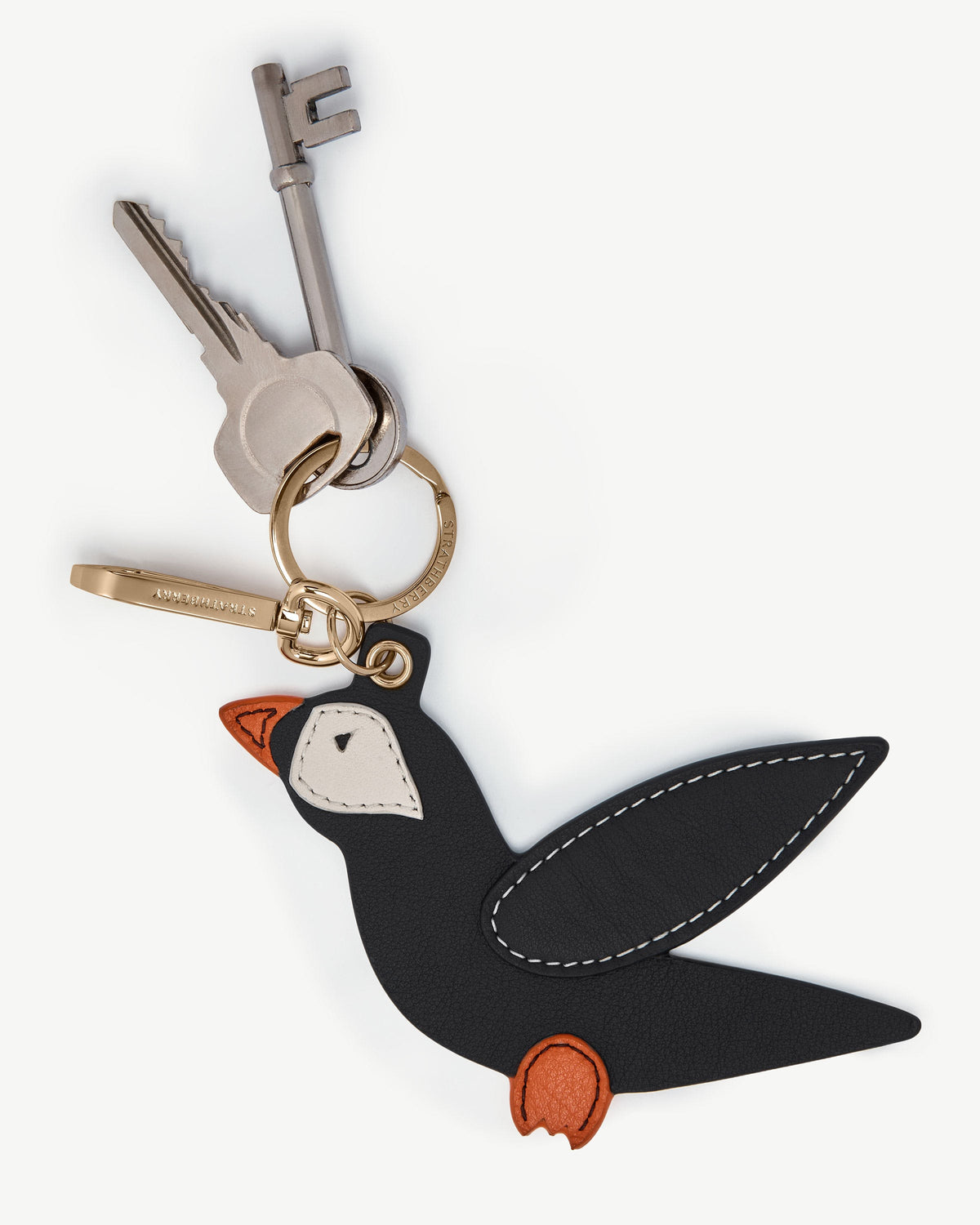 Bag Charm - Puffin Black/Vanilla/Marmalade - View 3