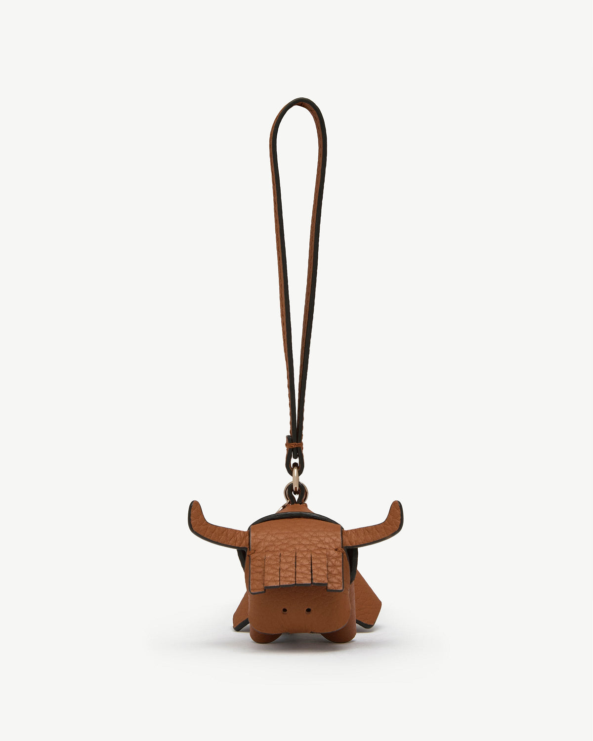 Bag Charm - Highland Cow Tan - View 2