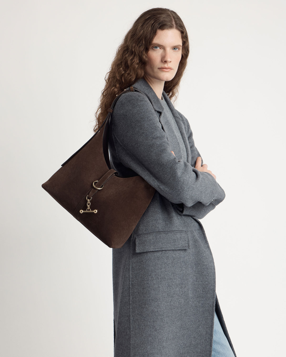 Kite Hobo - Chocolate Suede - View 9