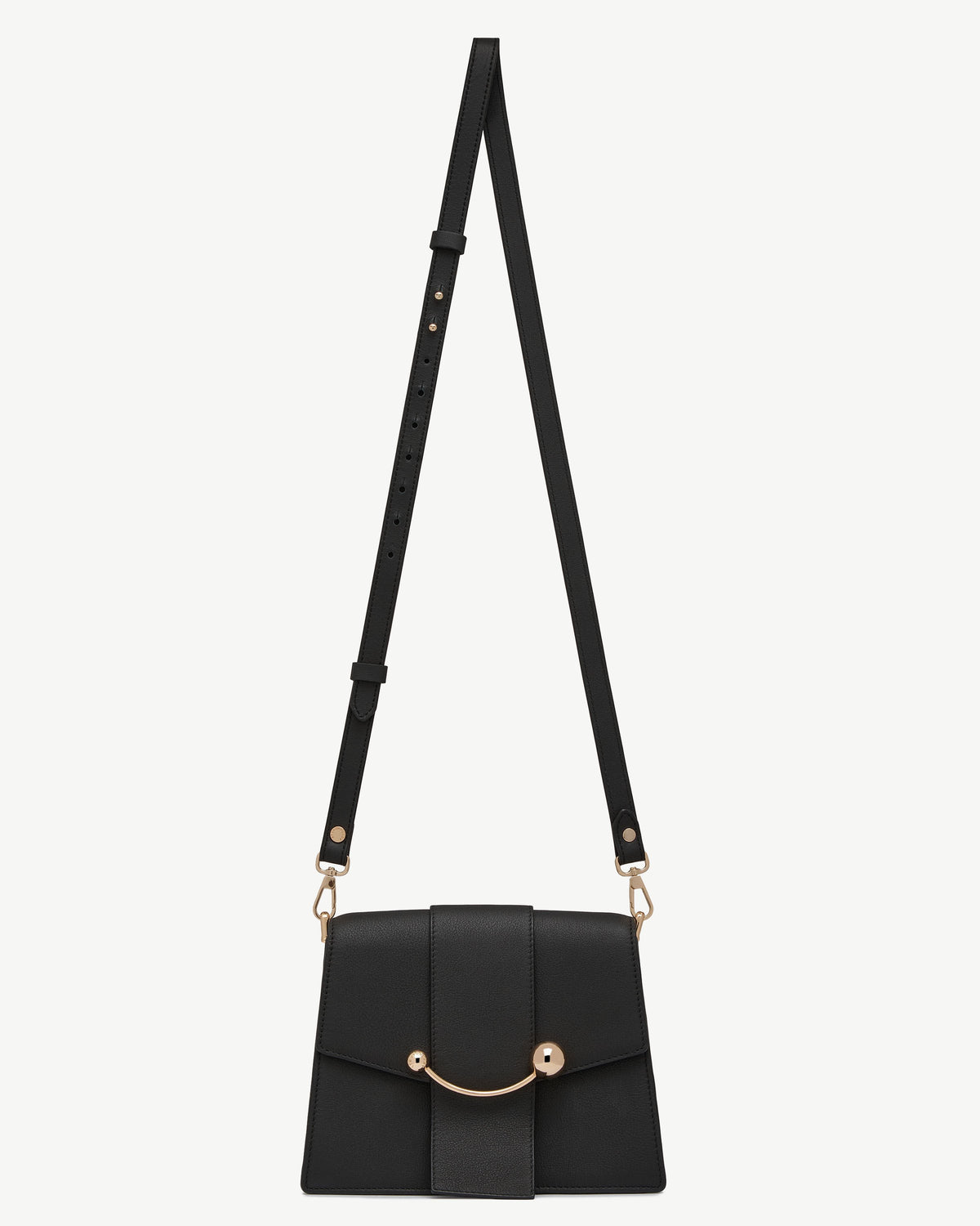 Thin Adjustable Leather Strap - Black - View 3