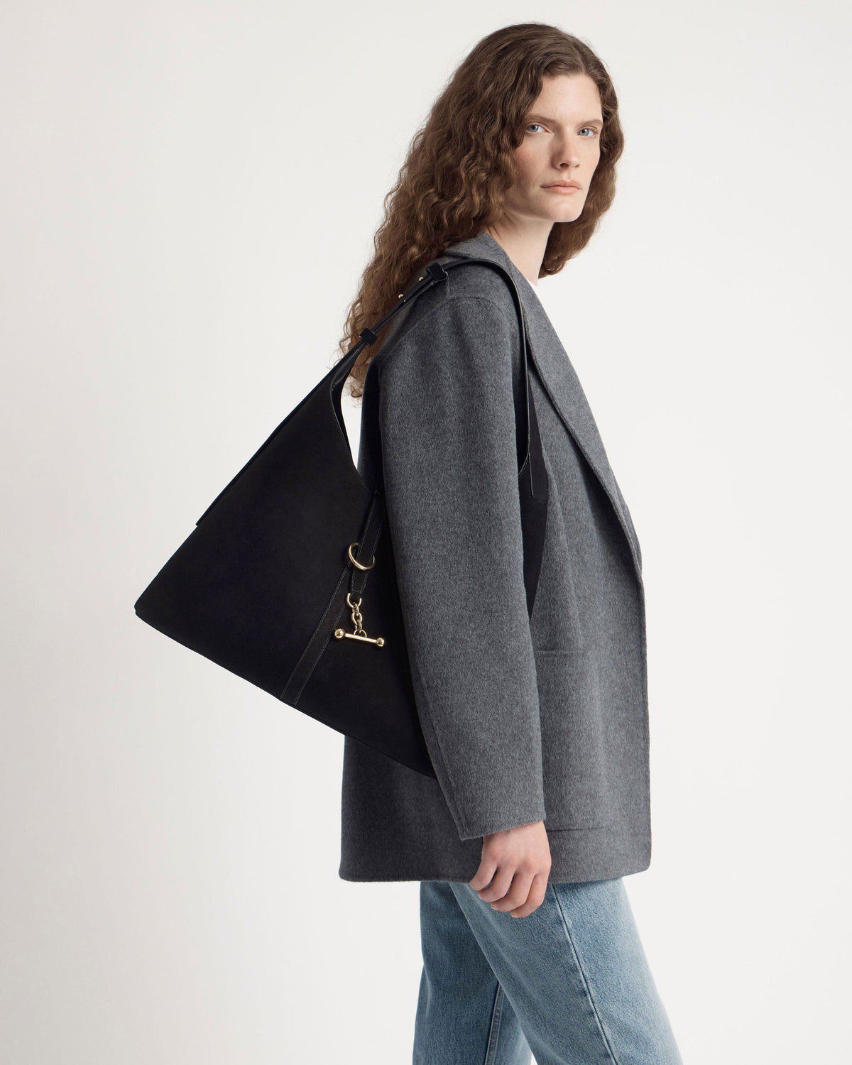 Kite Hobo Maxi - Black Suede - View 10