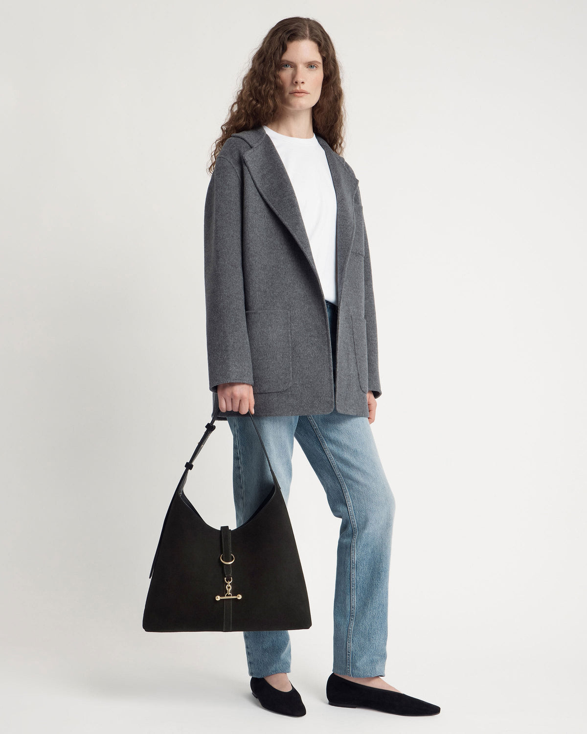 Kite Hobo Maxi - Black Suede - View 9