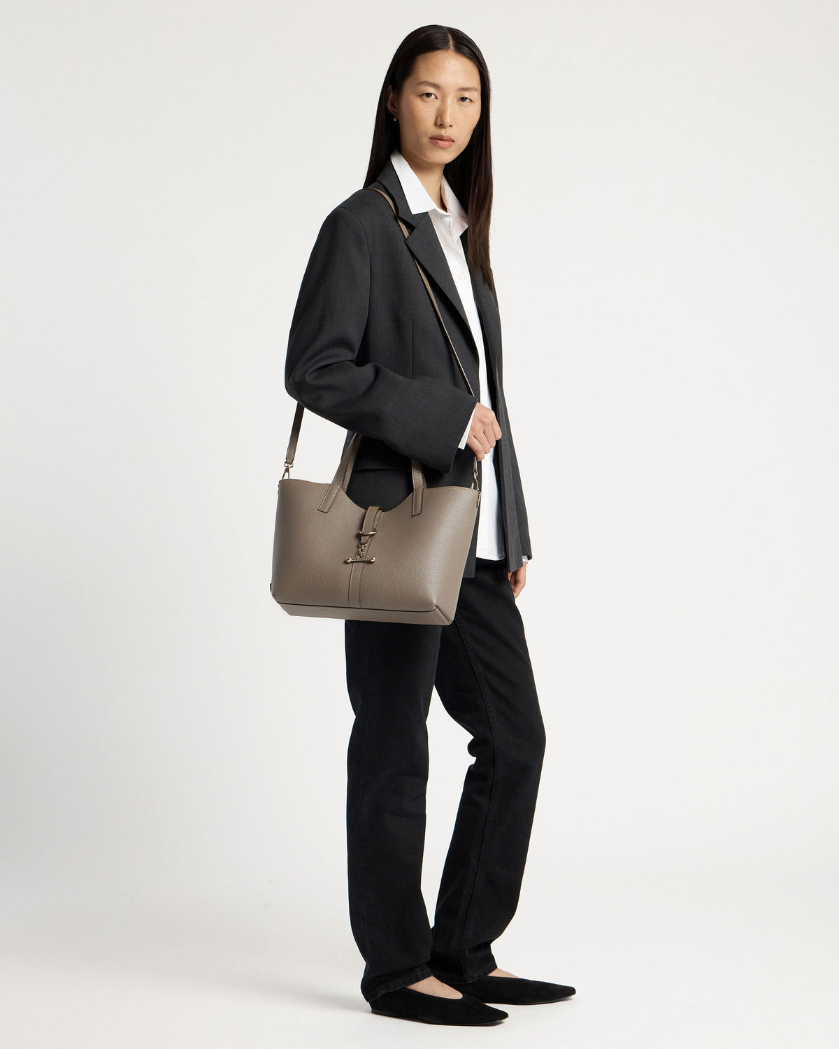 Kite Tote Midi - Taupe - View 9