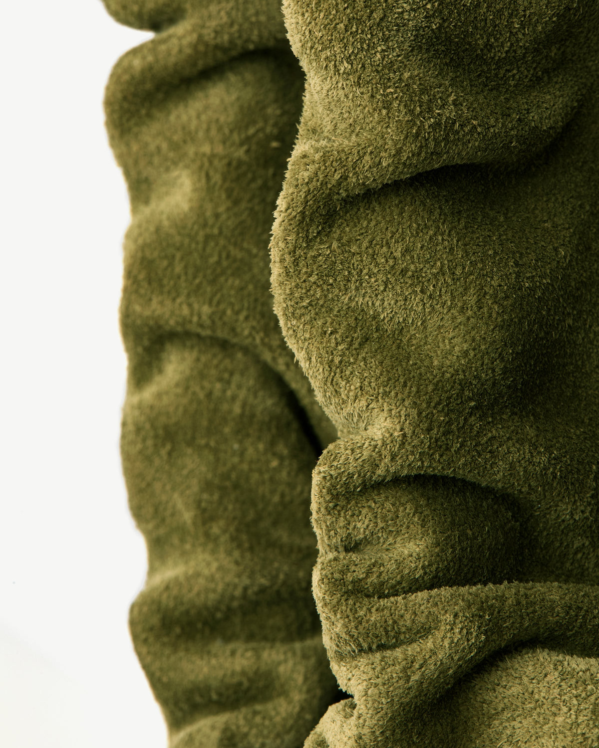 Charlotte Drawstring - Lime Suede/Khaki - View 4