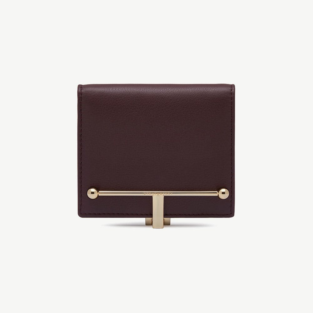 Melville Street Wallet - Burgundy/Walnut - View 1