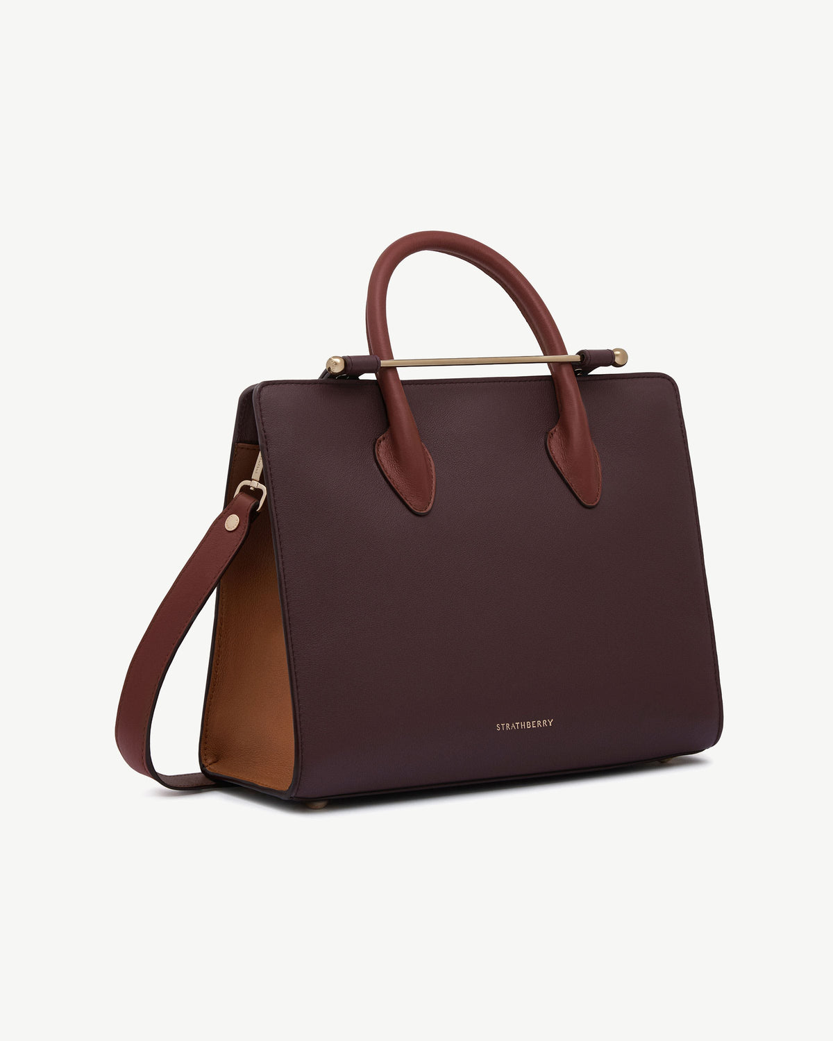 Midi Tote - Burgundy/Walnut/Chestnut - View 3