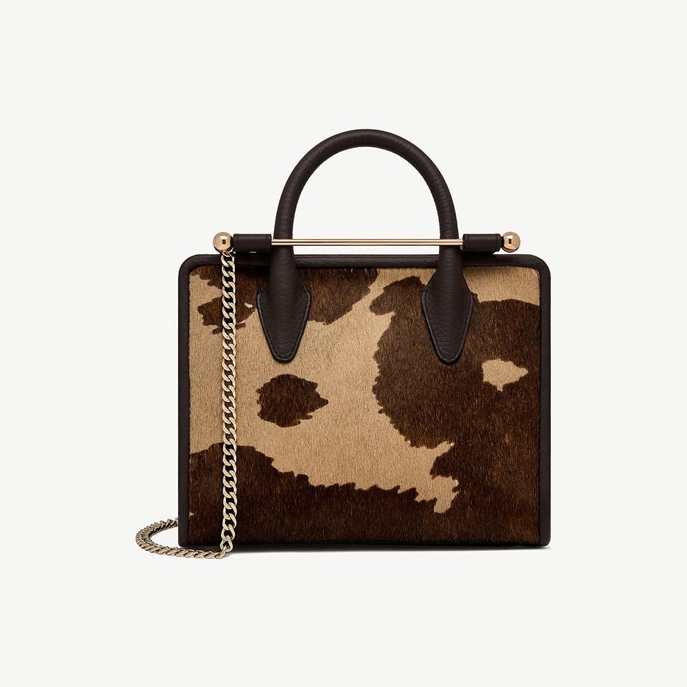 Mini Tote - Sand/Espresso Spot Print - View 1