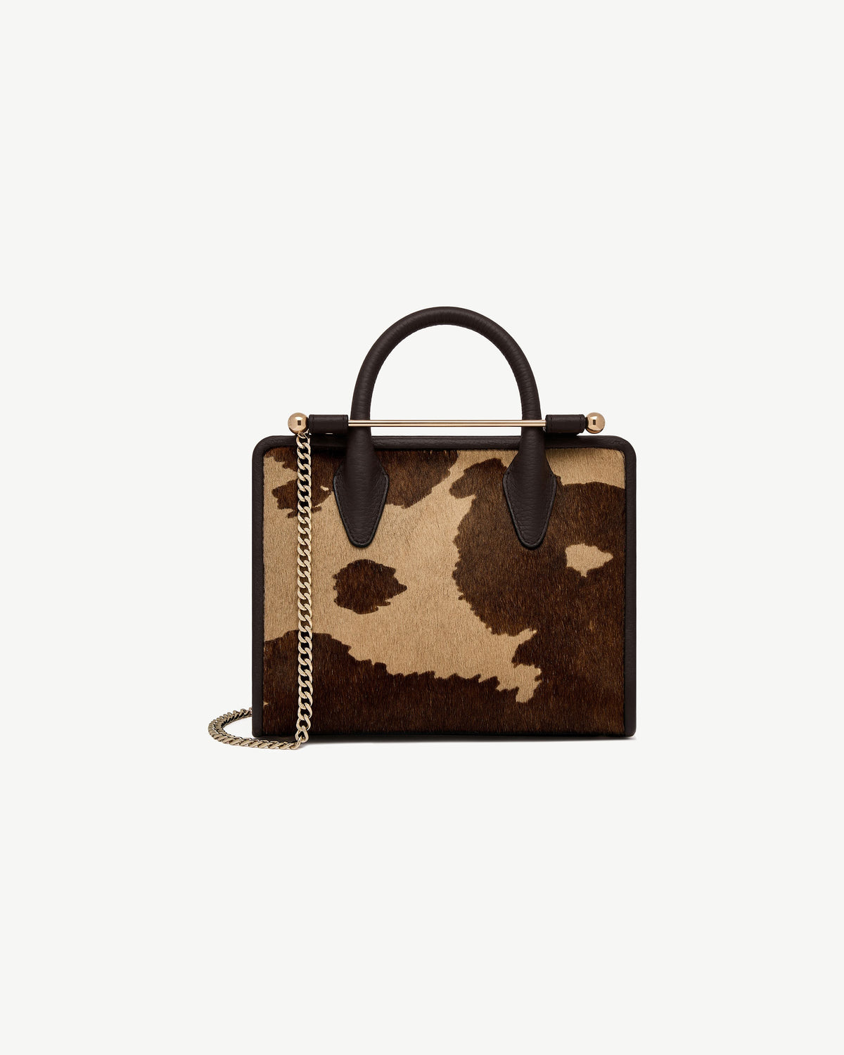 Mini Tote - Sand/Espresso Spot Print - View 2