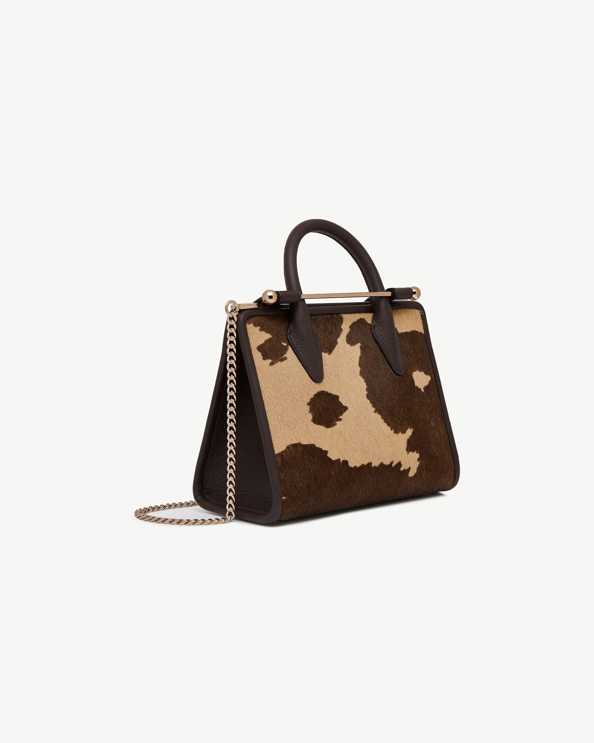 Mini Tote - Sand/Espresso Spot Print - View 3