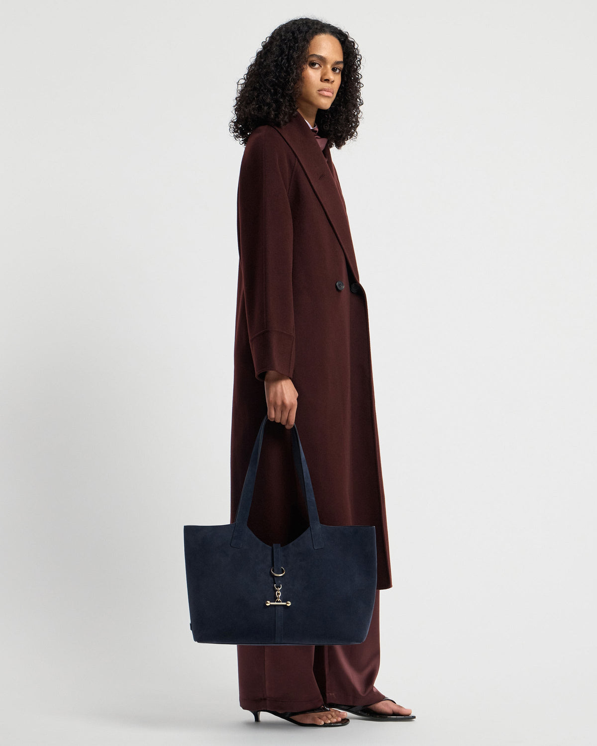 Kite Tote - Navy Suede - View 8