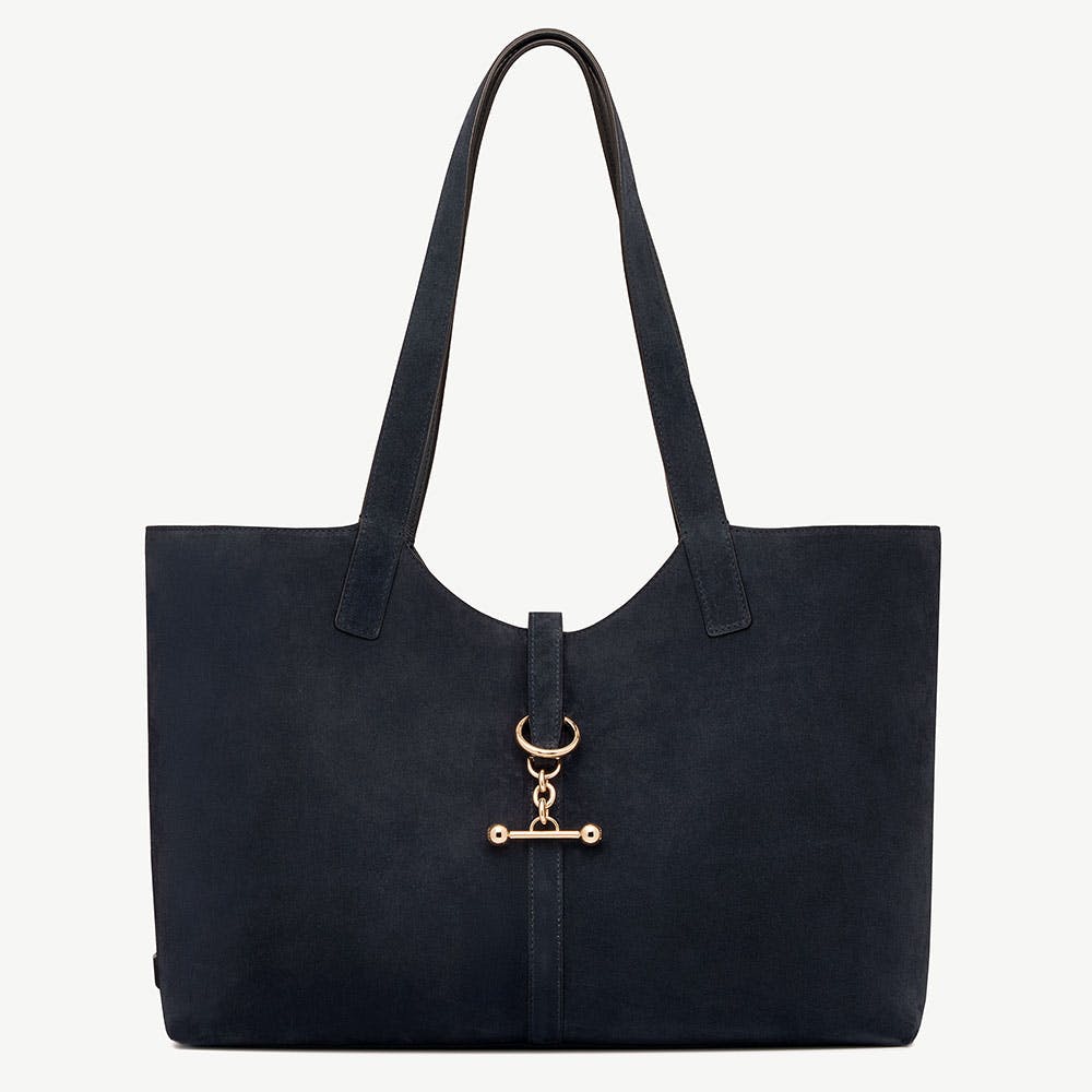Kite Tote - Navy Suede - View 1