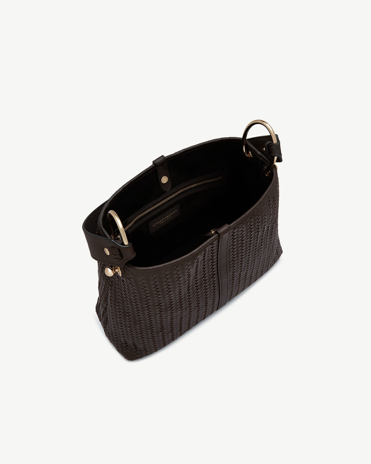 Lana Hobo - Chocolate Woven Leather - View 5