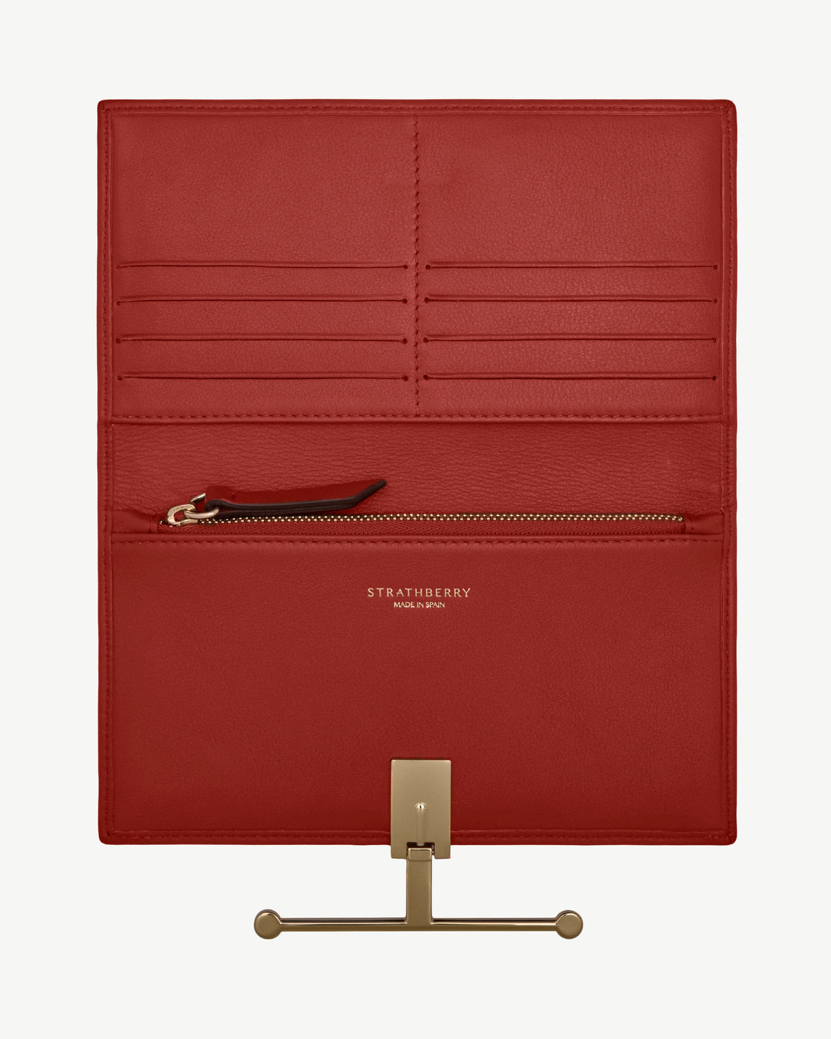 Large Melville Street Wallet - Levanto Red - View 5