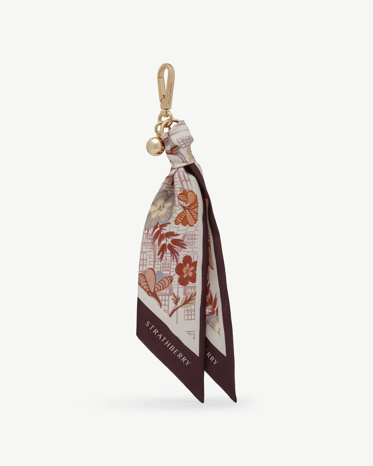 Silk Charm - Scottish Architecture Burgundy - View 2