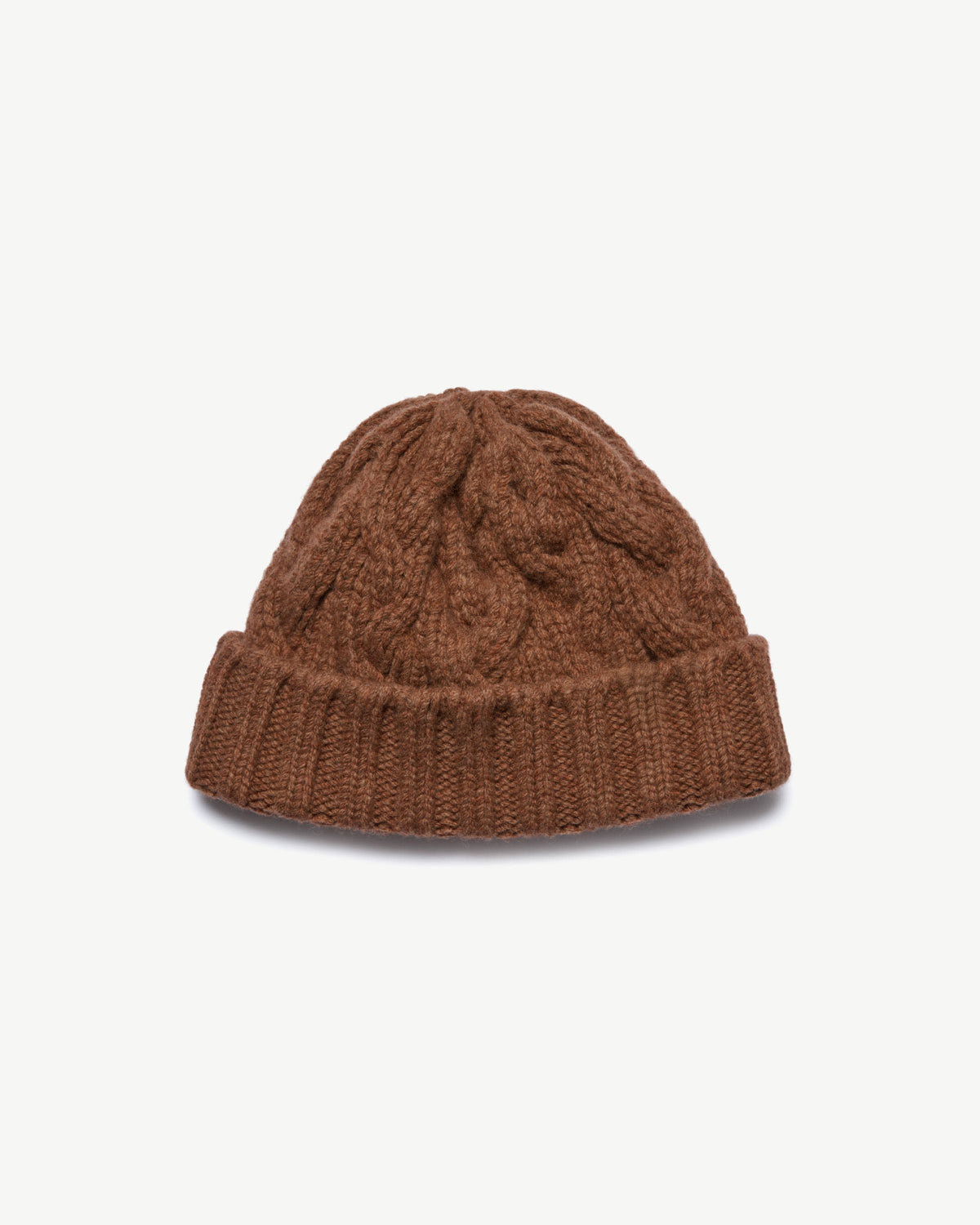 Cable Knit Beanie - Hazelnut - View 3
