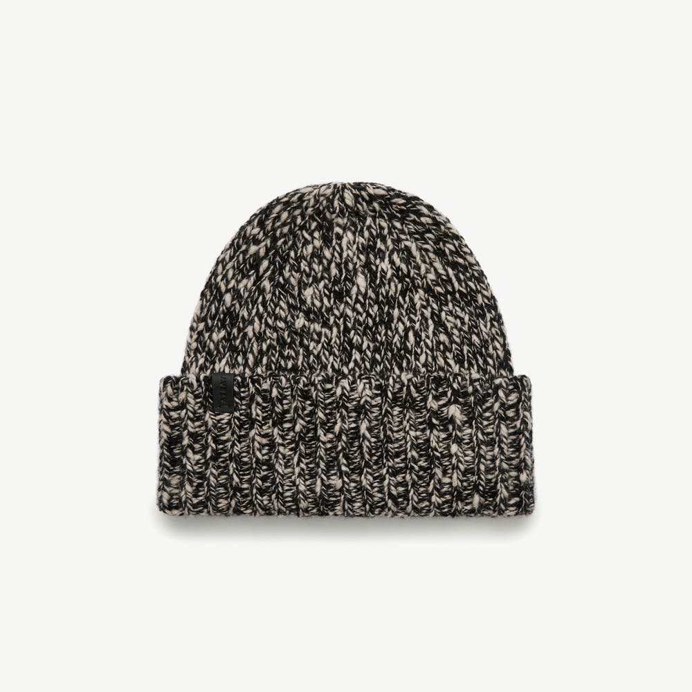 Portobello Beanie - Black Marl - View 1