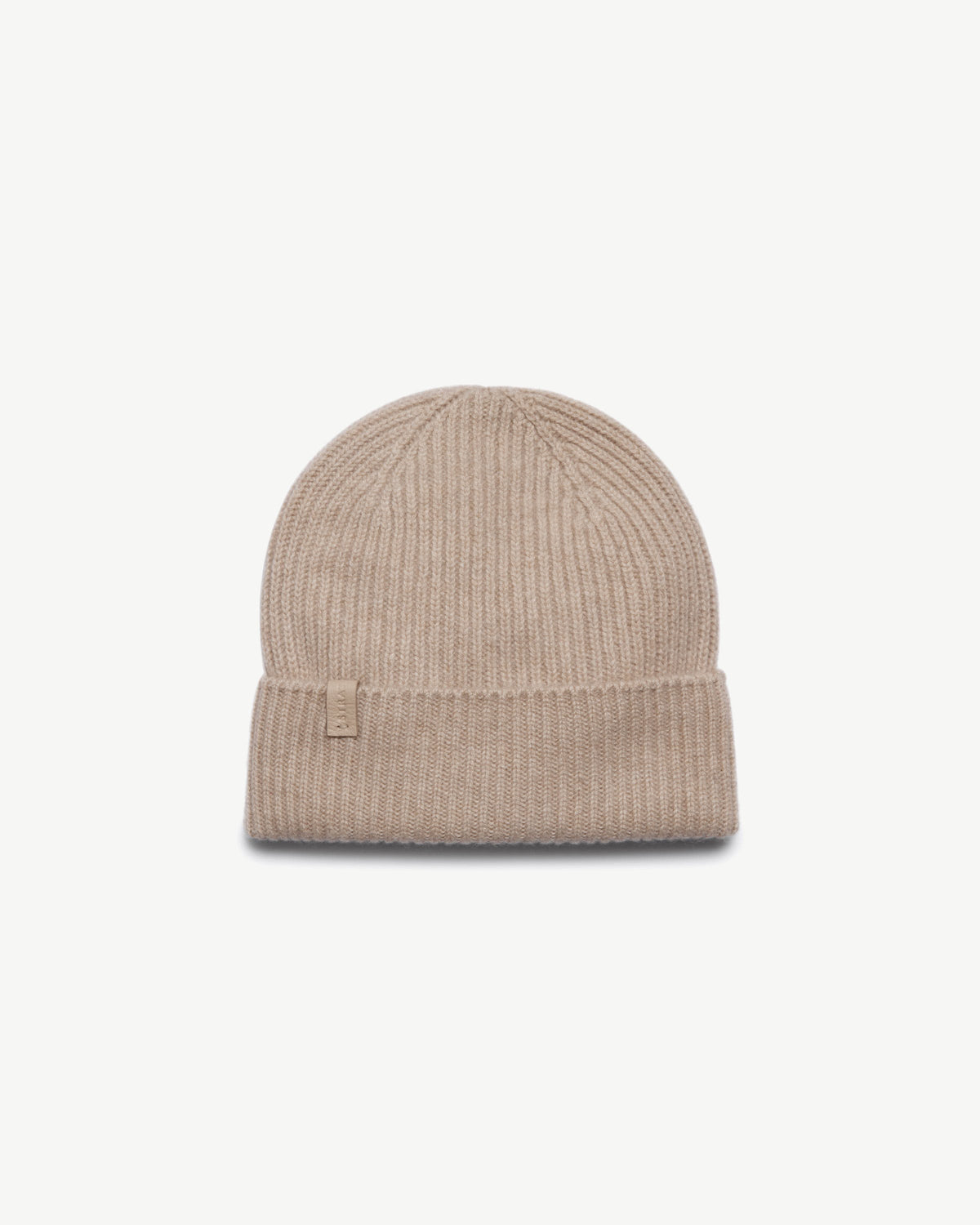 Westray Ribbed Cashmere Beanie - Oat - View 3