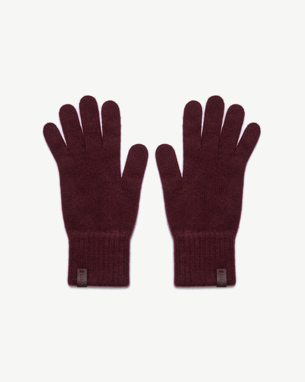 Westray Cashmere Gloves - Burgundy - View 2