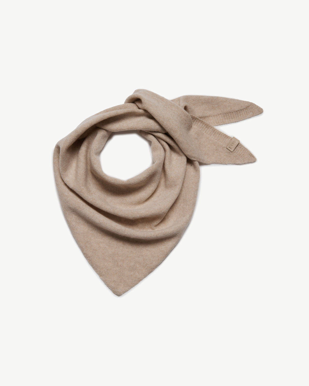 Westray Cashmere Bandana - Oat - View 2
